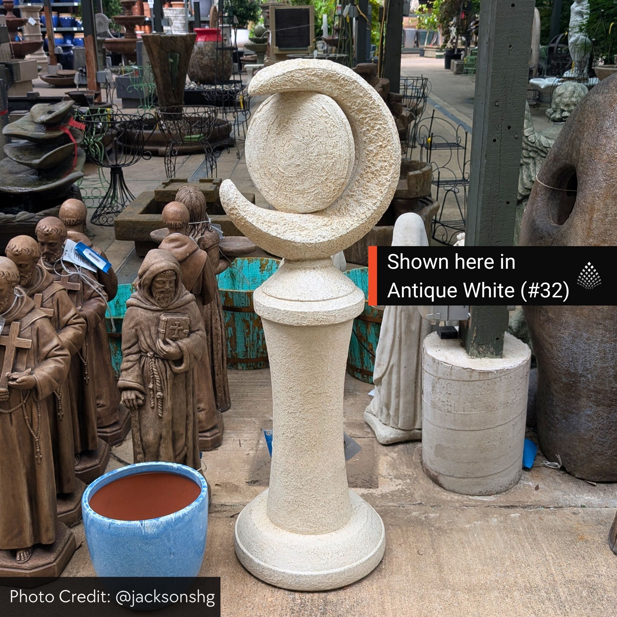 A Garden of Night & Day Concrete Statue - Massarellis #7807