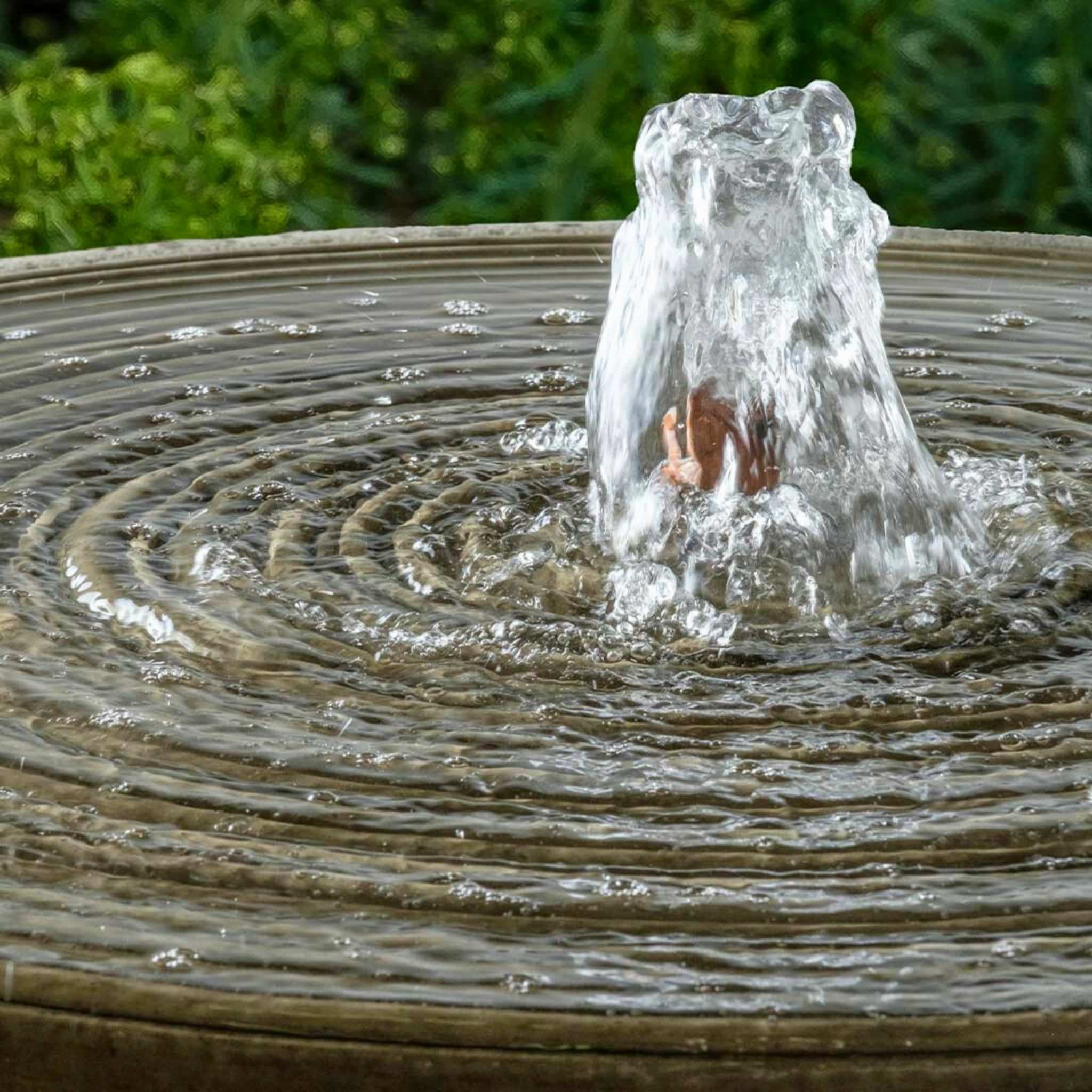 Campania International Onda Concrete Bowl Fountain - Thumbnail 3