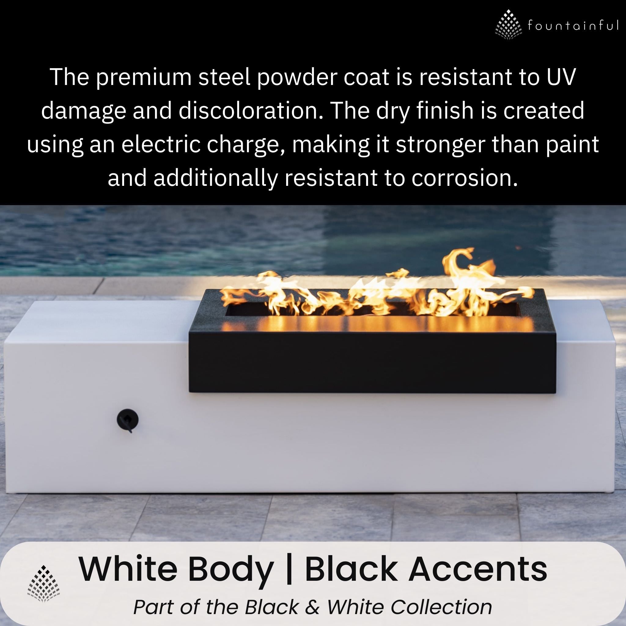 Moonstone Steel Gas Fire Pit - Outdoor Plus