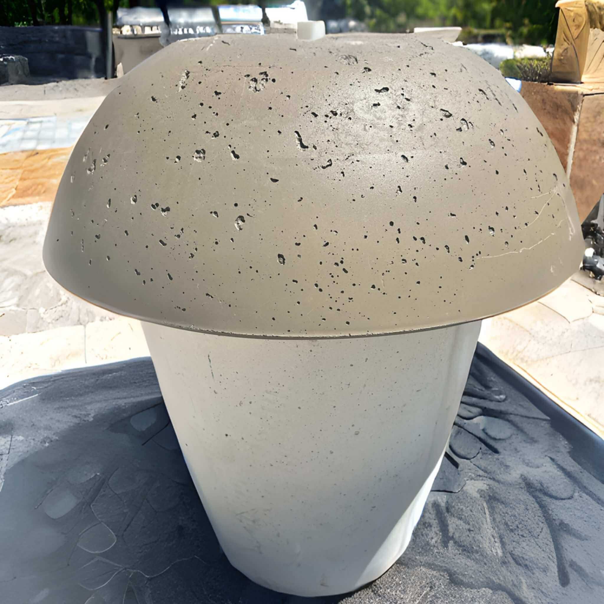 Mushroom GFRC Concrete Fountain - Travertine & More