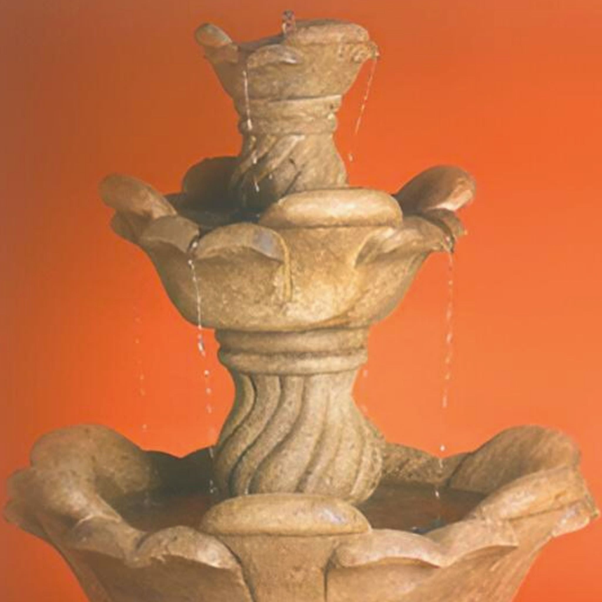 Cabo 3-Tier Concrete Fountain - Fiore #AV119FS