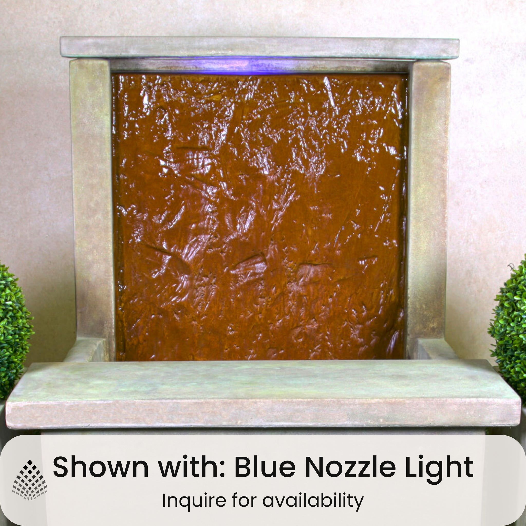 Slate Water Wall & Bench Concrete Fountain - Thumbnail 5