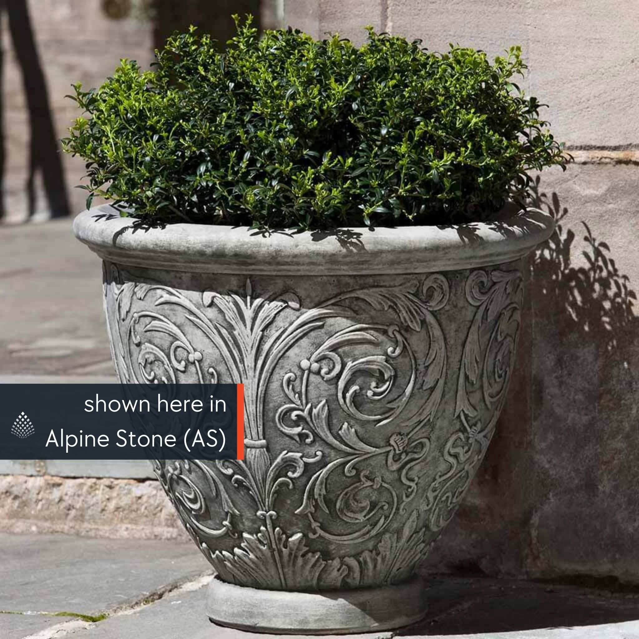 Arabesque Large Concrete Planters - Campania