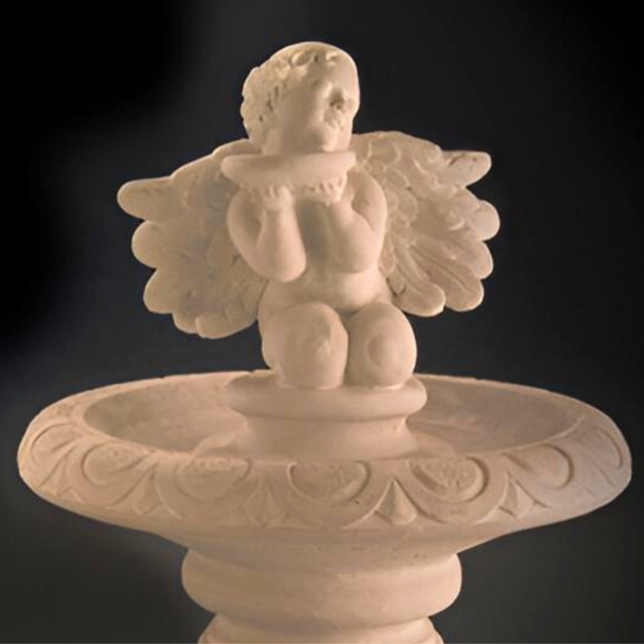 Angel Concrete Bird Feeder - Fiore #410