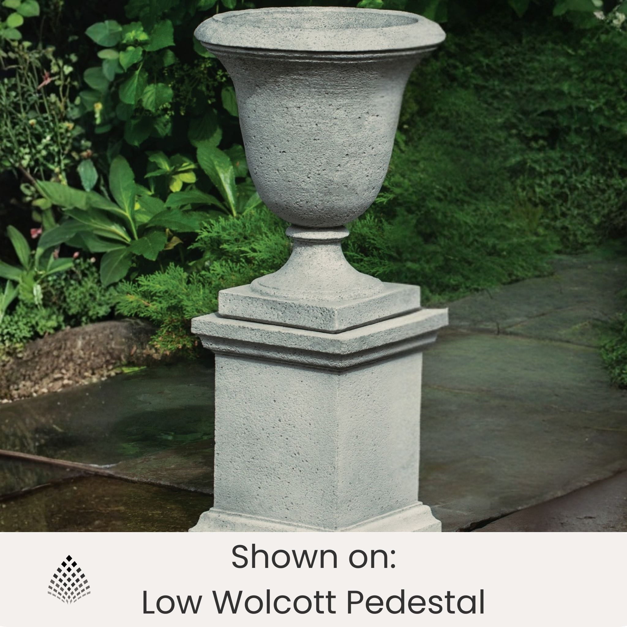 Linwood Concrete Urn Planter - Campania