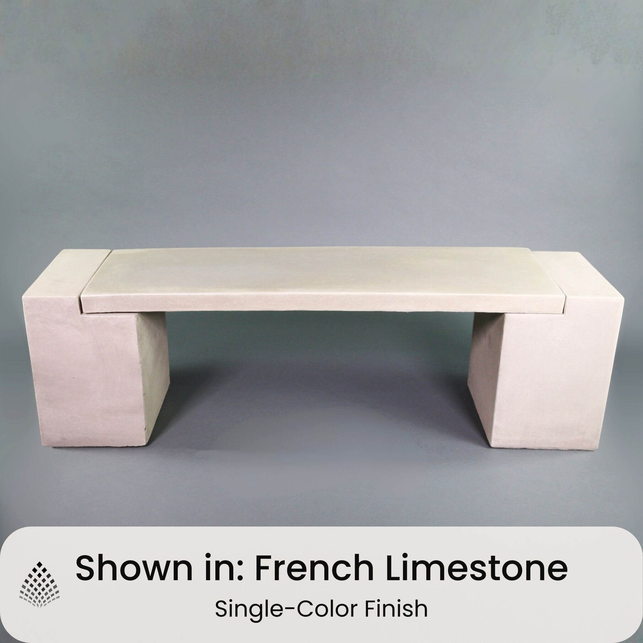 California Concrete Garden Bench - Giannini Garden Ornaments