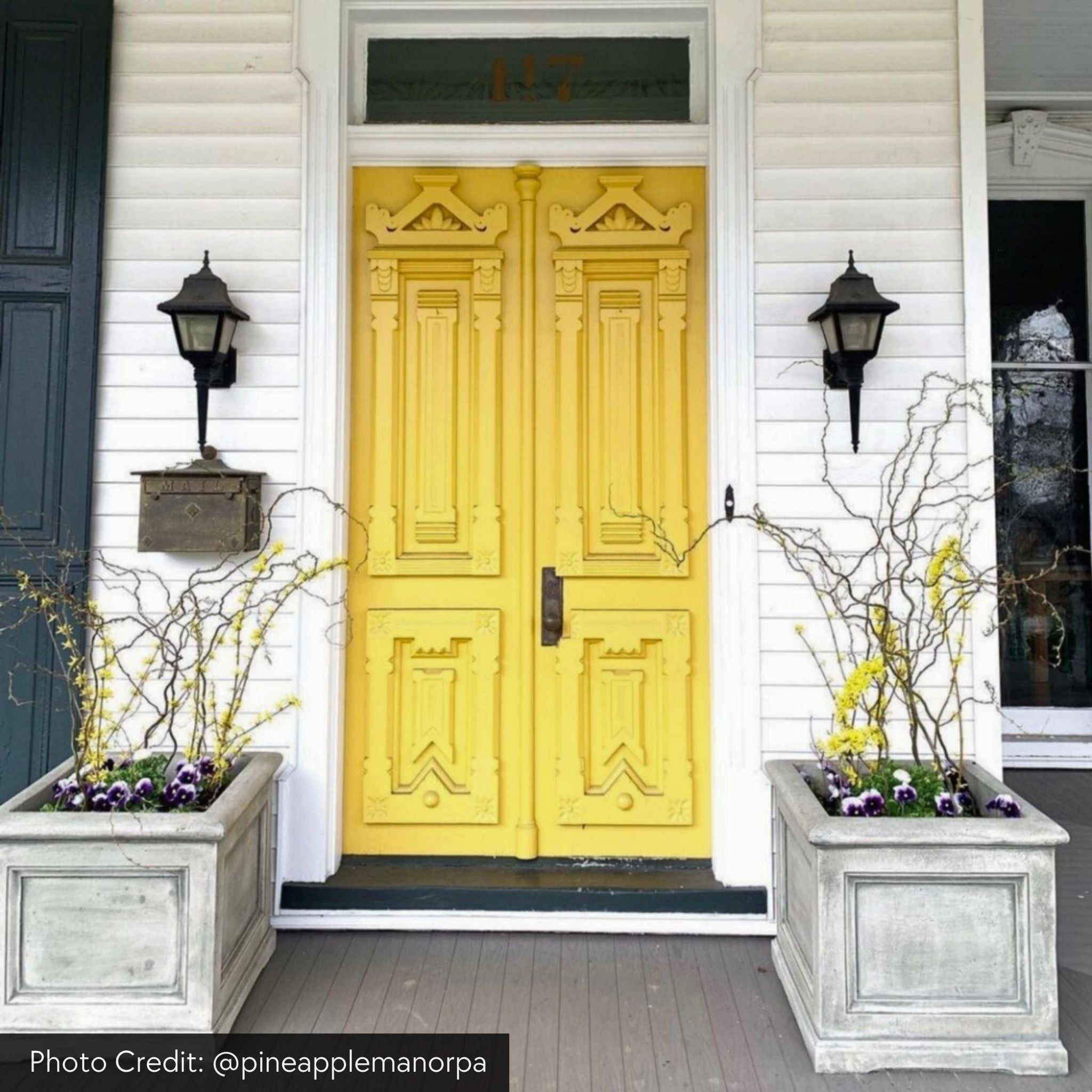 Orleans Concrete Box Planters - Campania