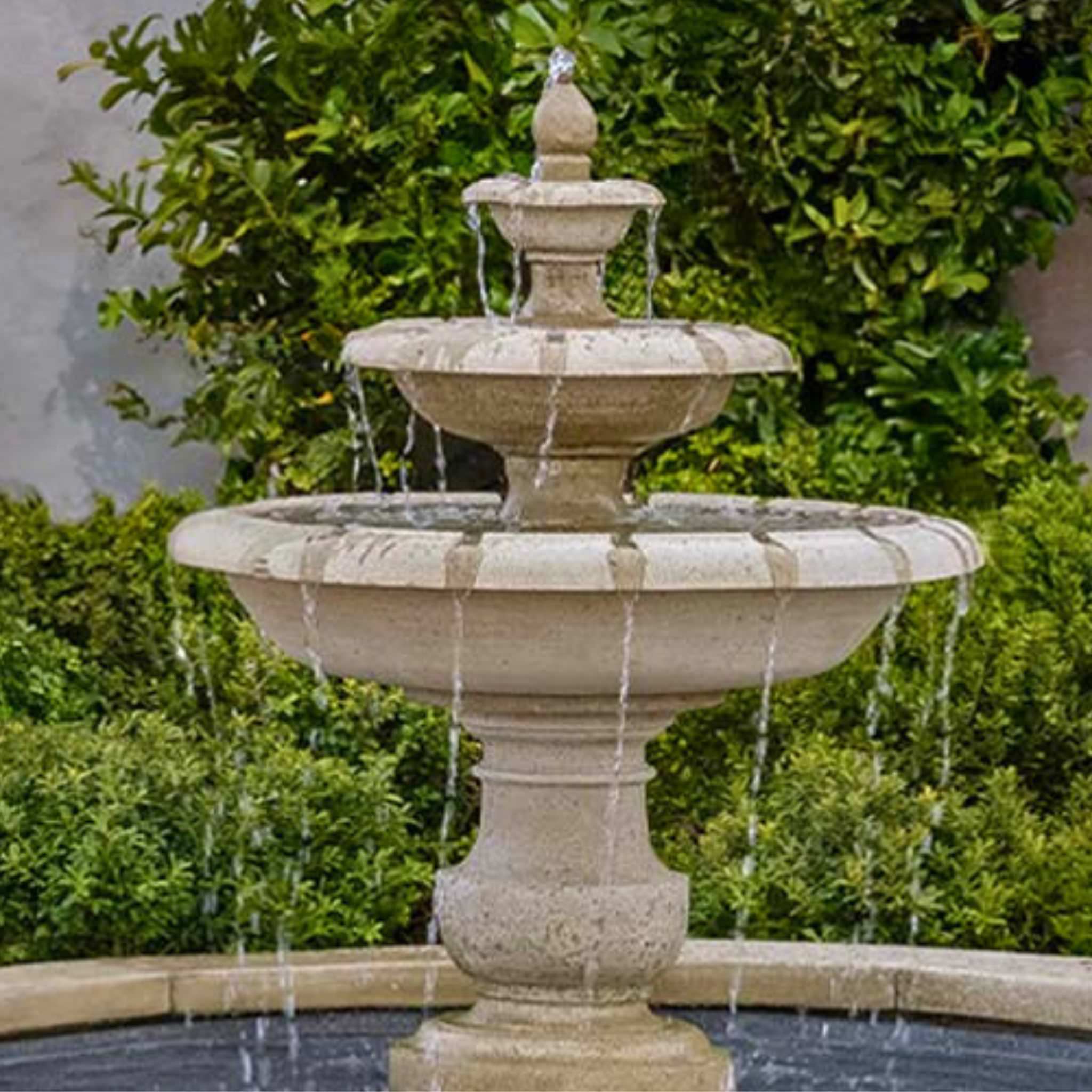 Alessia 3-Tier Fountain in Basin - Campania #FT443