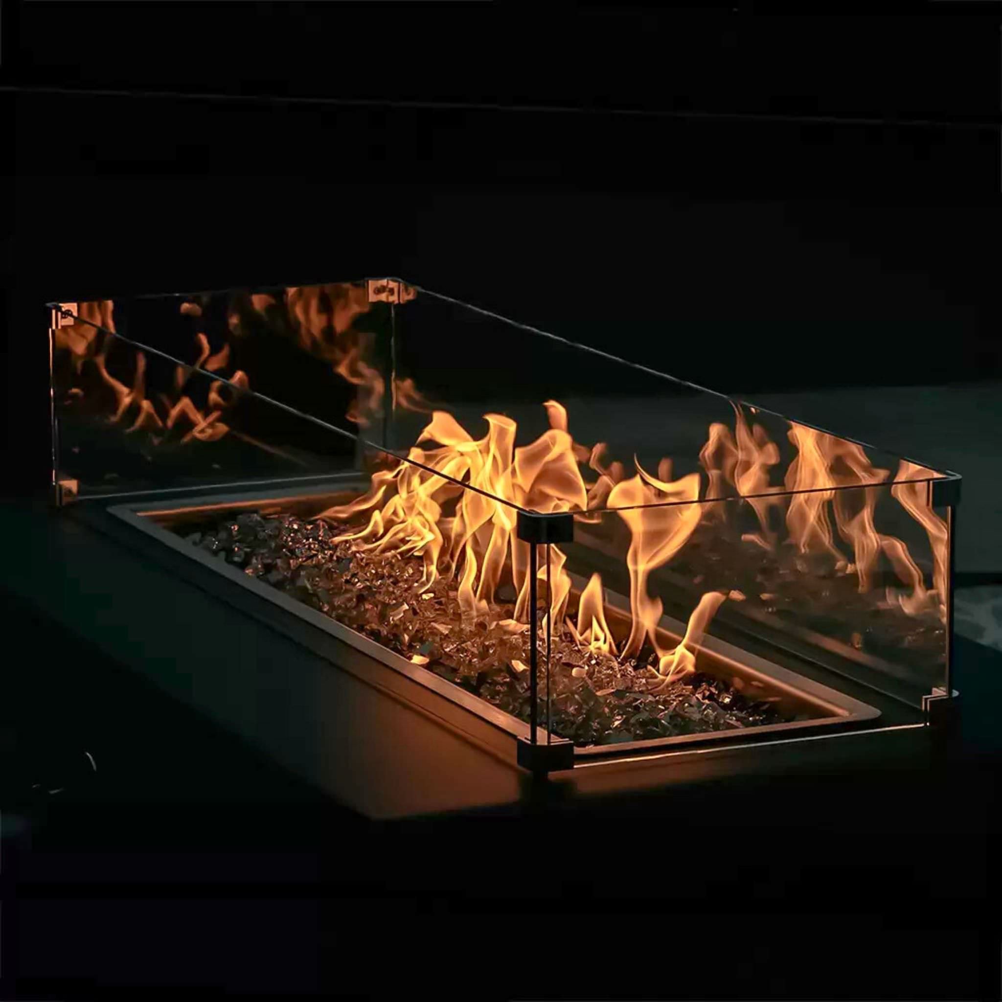 Glass Wind Guards for Fire Pits - The Outdoor Plus