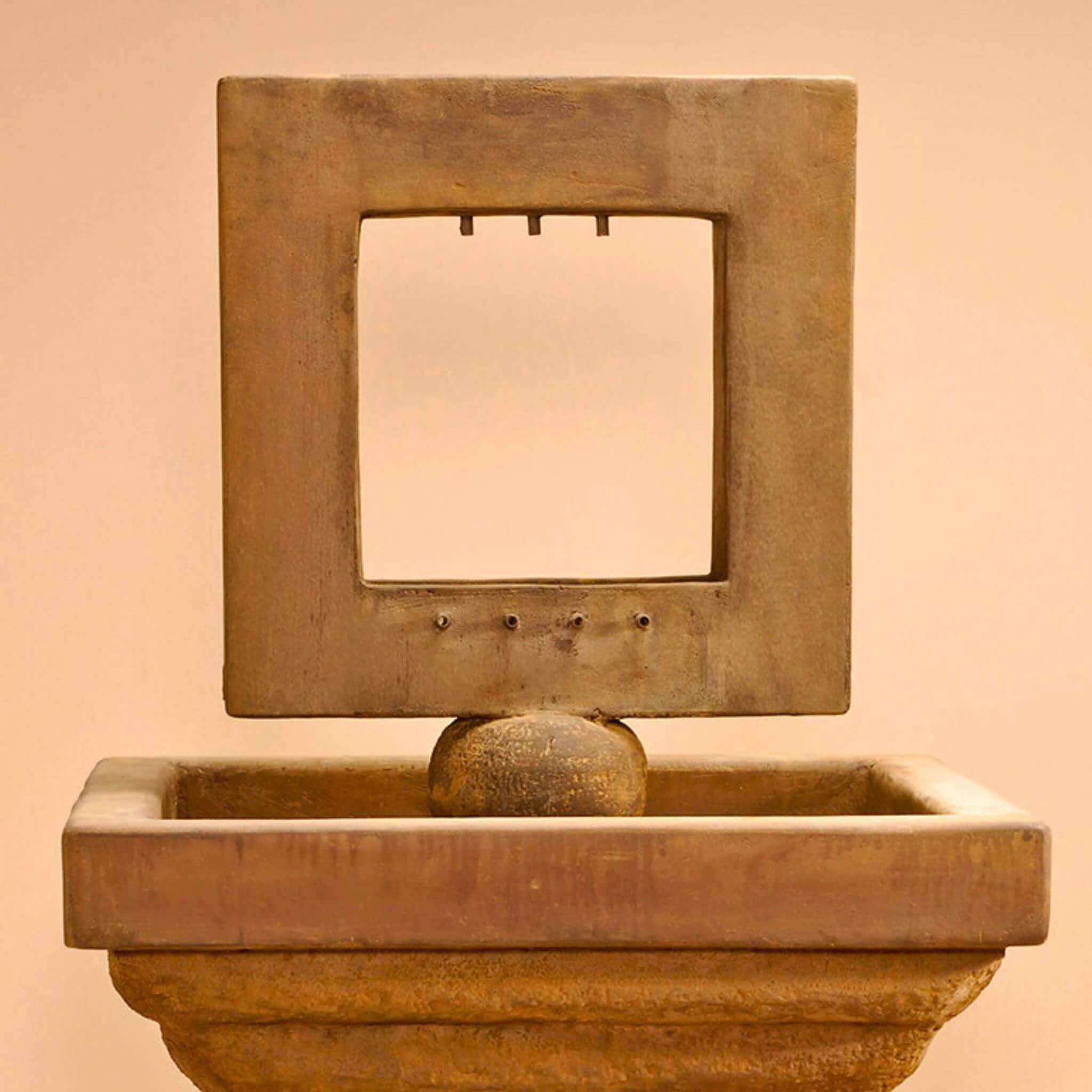 Contempo Square Concrete Fountain - Giannini #1628