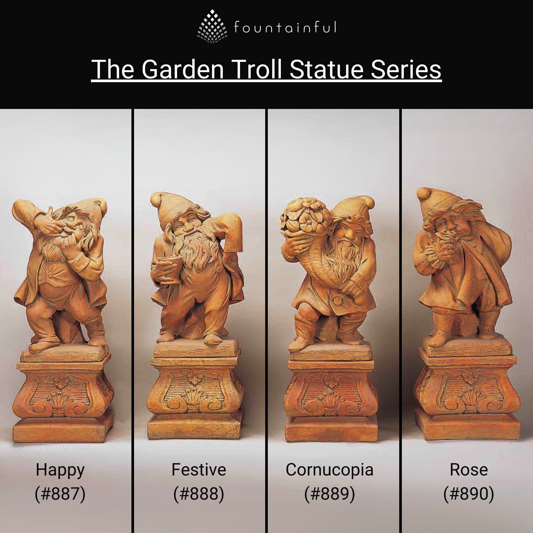 Garden Troll Concrete Statues - Giannini