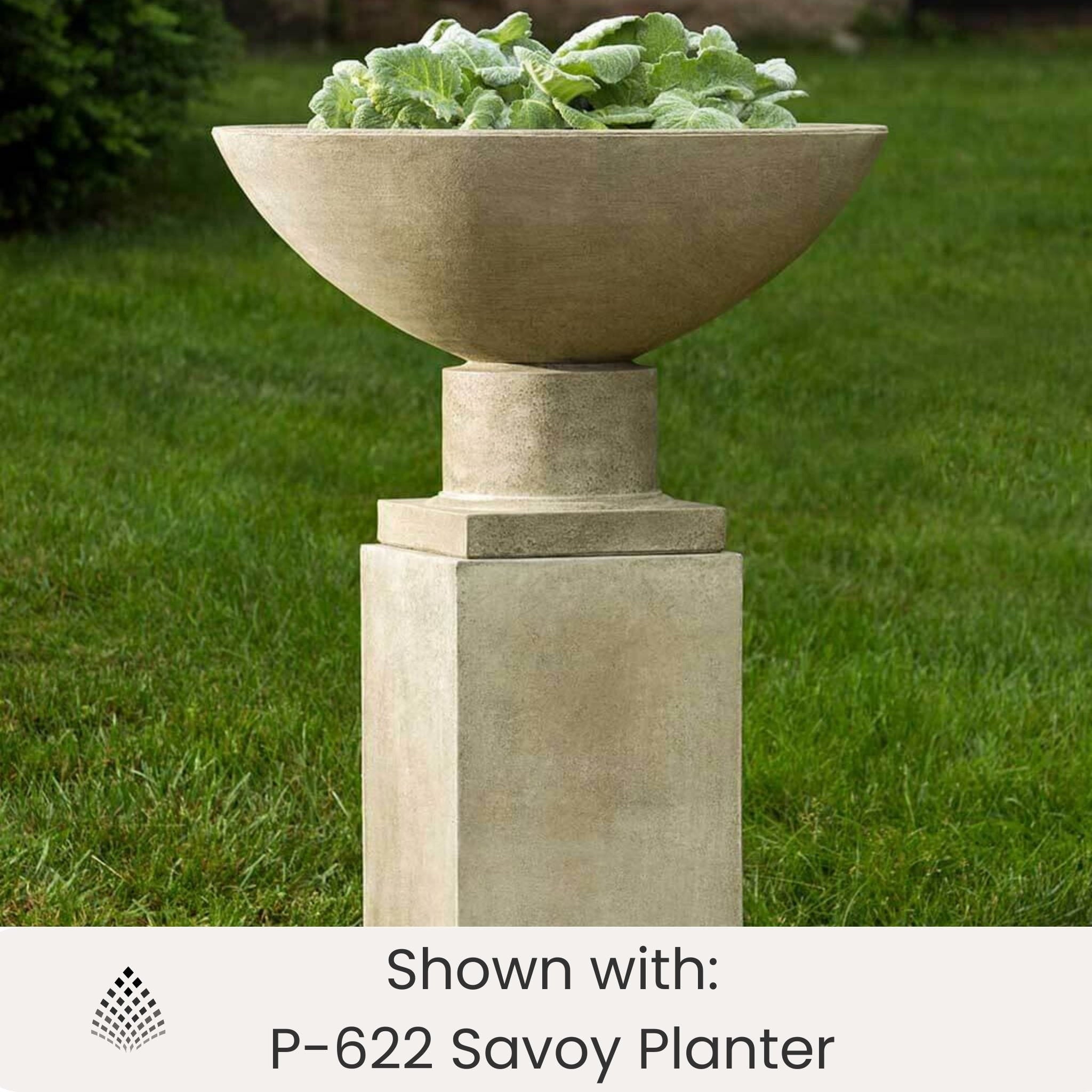 Savoy Modern Concrete Planter Pedestal - Campania #PD194