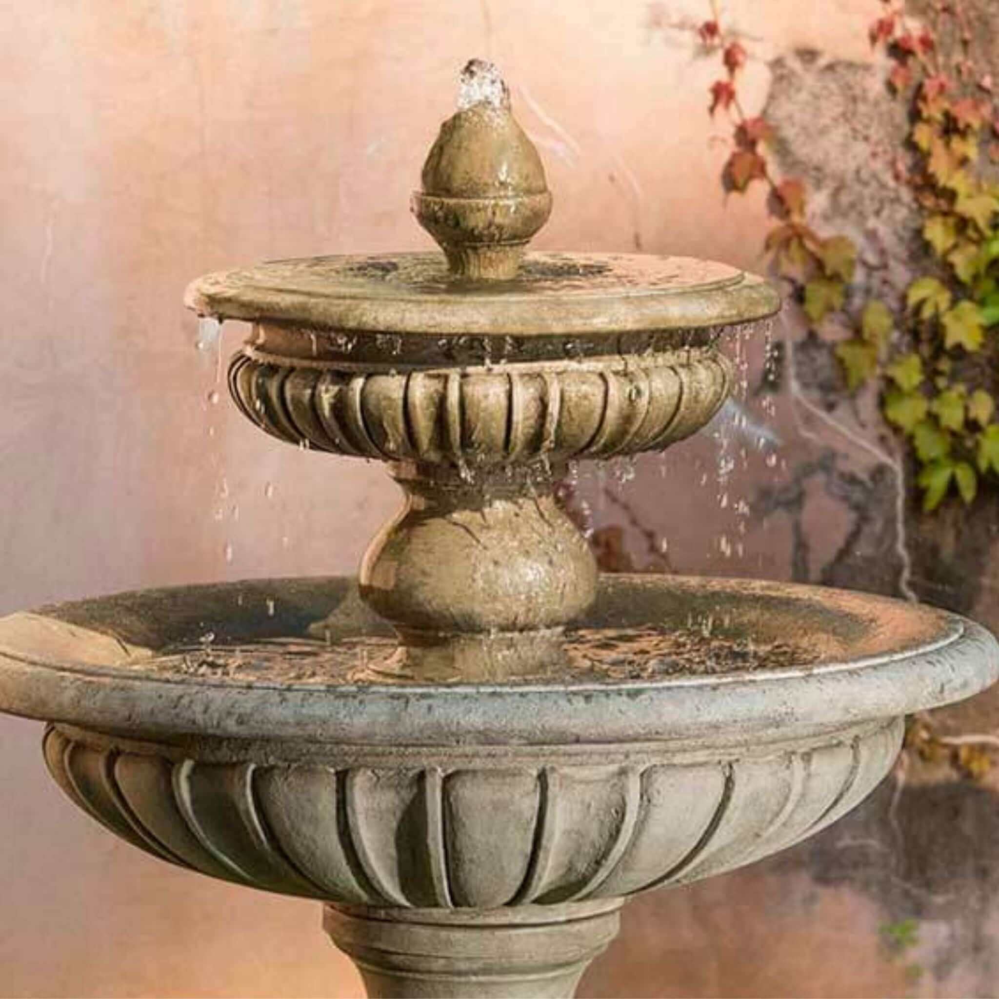 Longvue 2-Tier Concrete Fountain - Campania #FT225