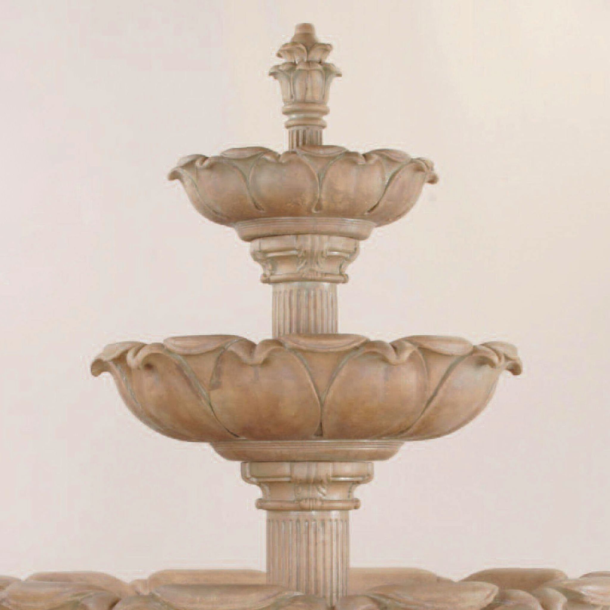 Acquarossa 3-Tier Concrete Fountain - Giannini #1201