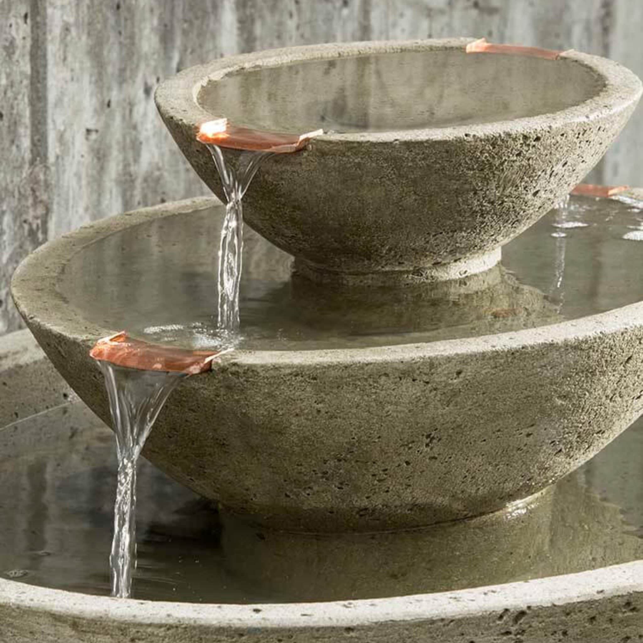 Carrera Oval 3-Tier Concrete Fountain - Campania #FT223