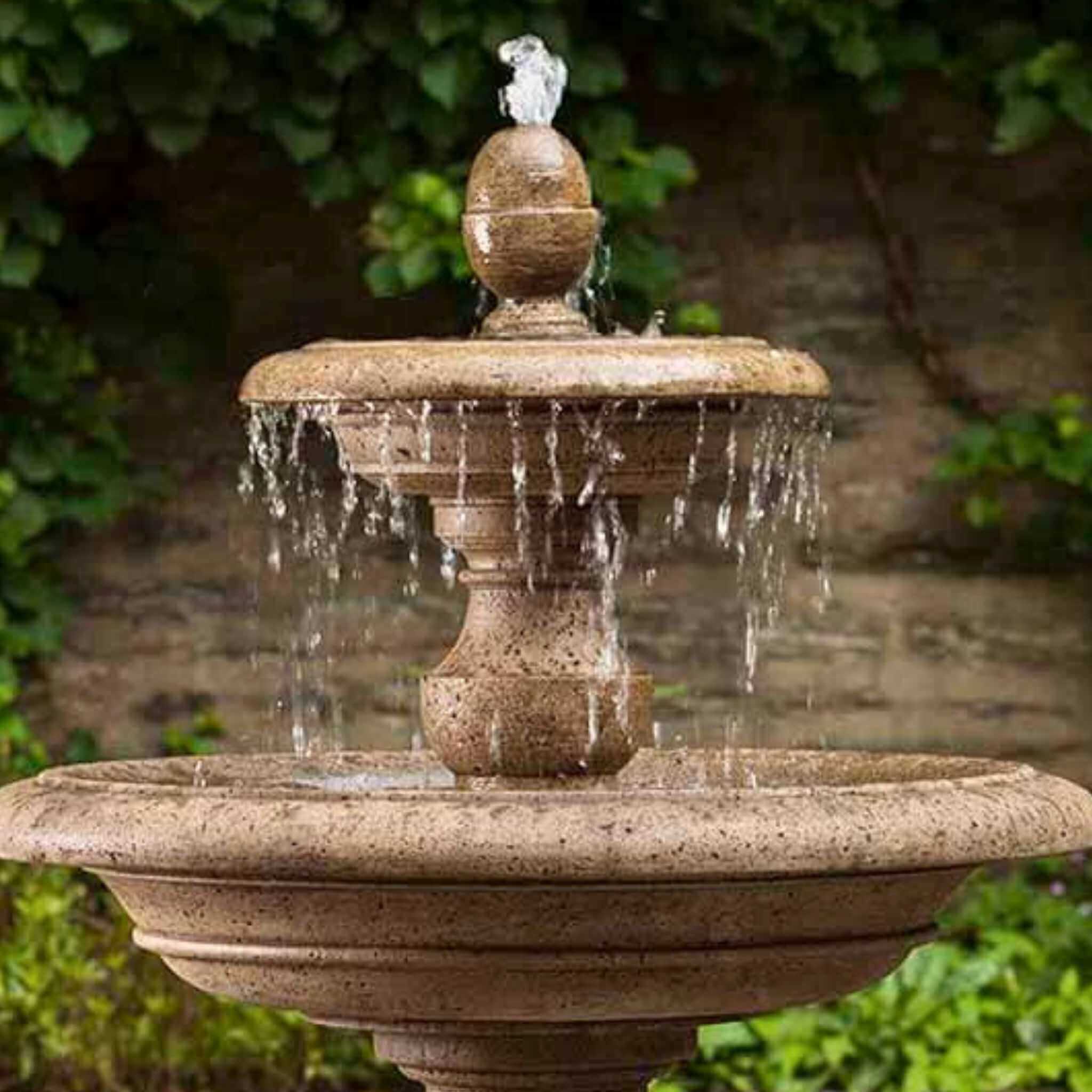 Caterina 2-Tier Concrete Fountain - Campania #FT192