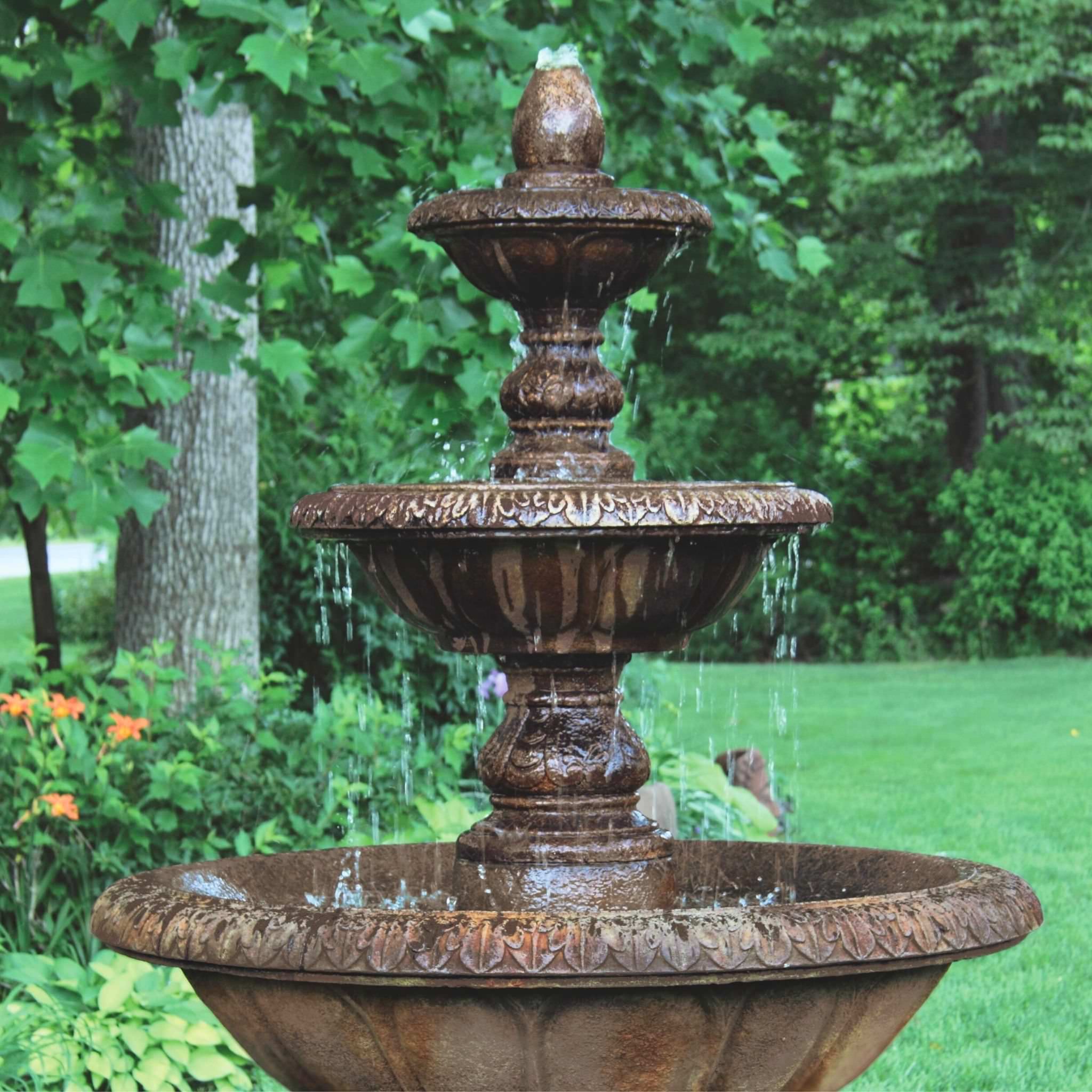 Windley Key 3-Tier Concrete Fountain - Massarellis #3734