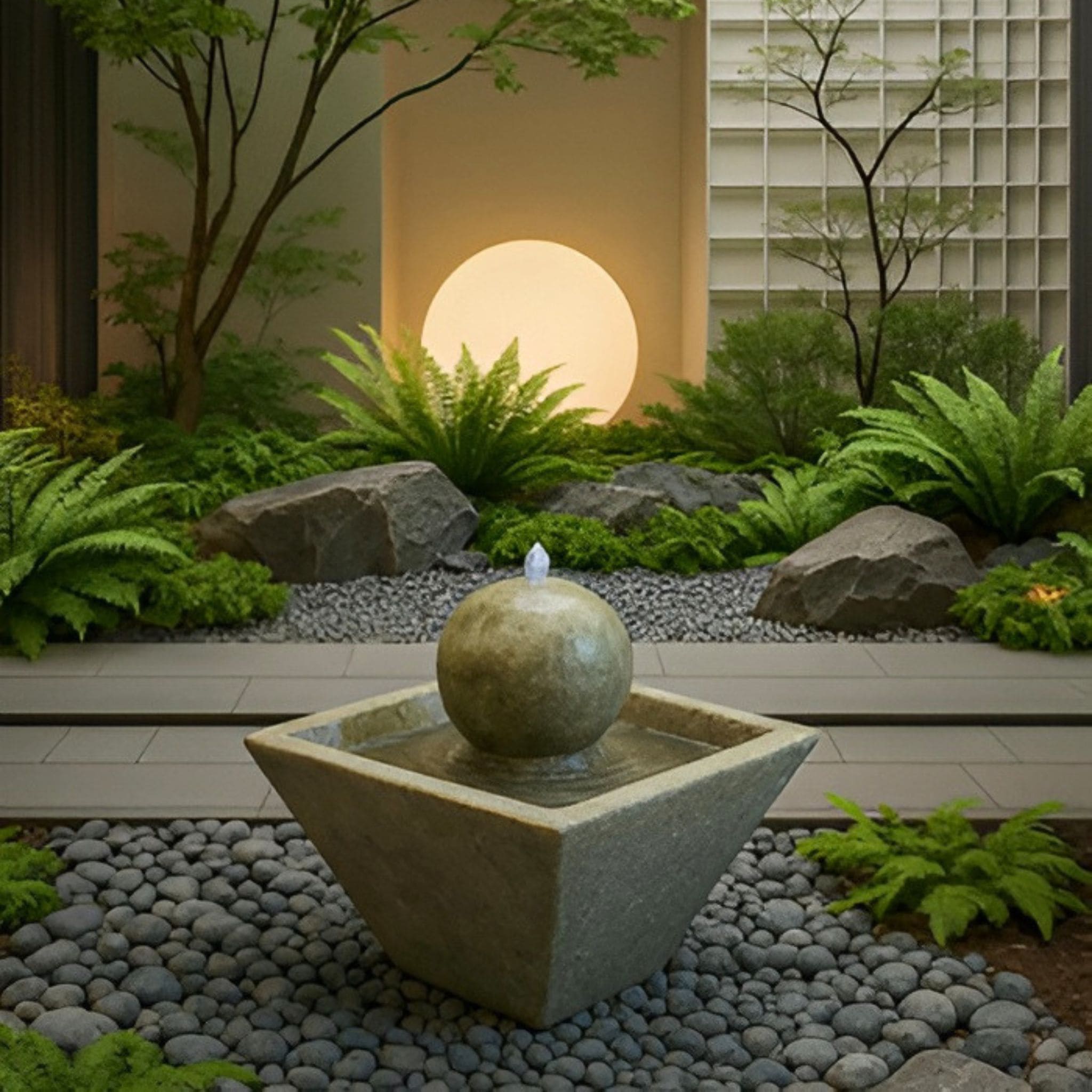 Cubis Concrete Fountain - Fiore #2126F