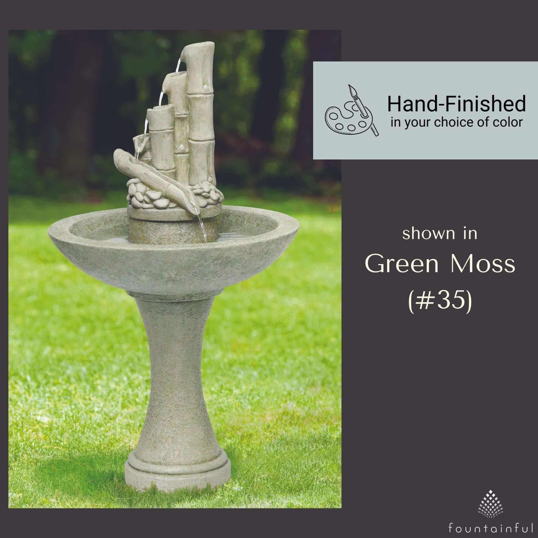 Bamboo Spill Style Concrete Fountain - Thumbnail 4