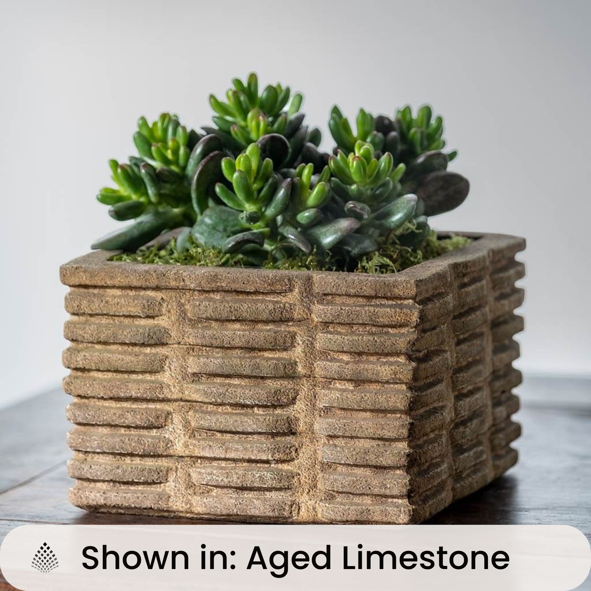 Weft "Woven" Concrete Box Planters - Campania