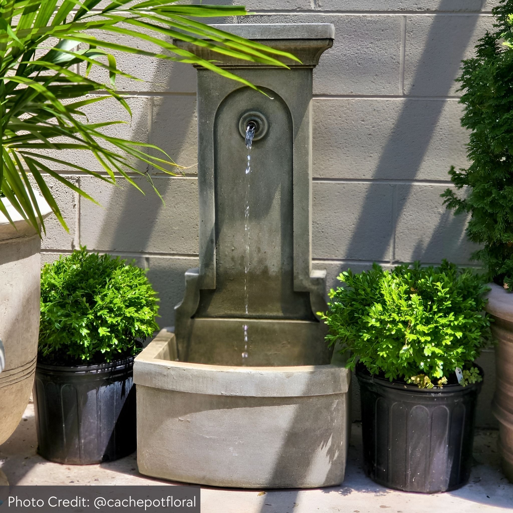 Loggia Concrete Wall Fountain - Campania #FT352