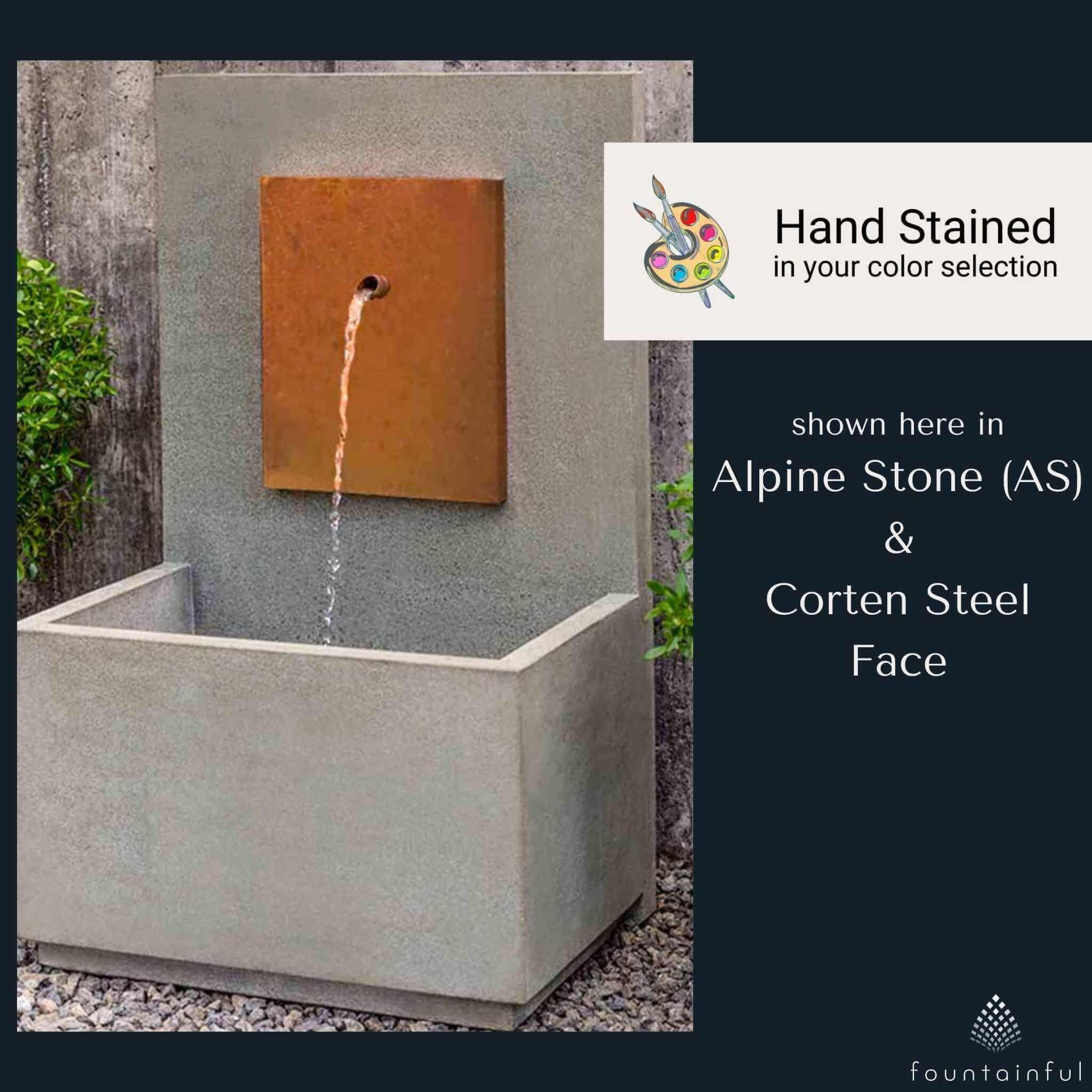 The MC 2 Concrete Wall Fountain - Campania