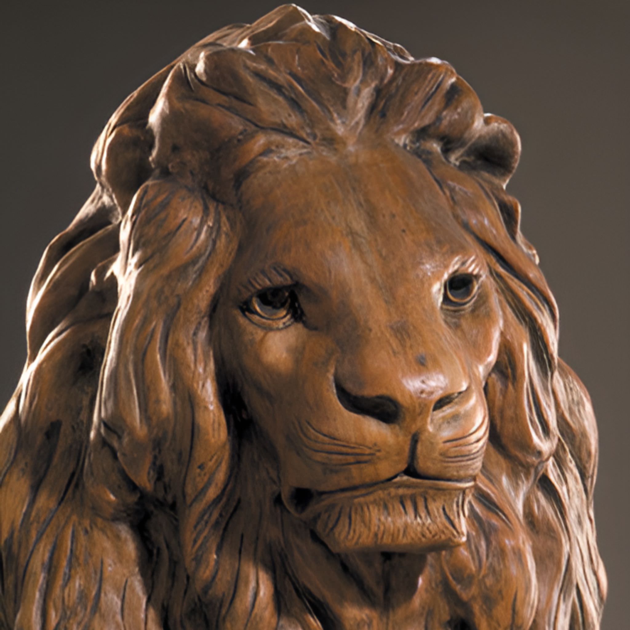 Estate Lion Concrete Garden Statue - Fiore #545