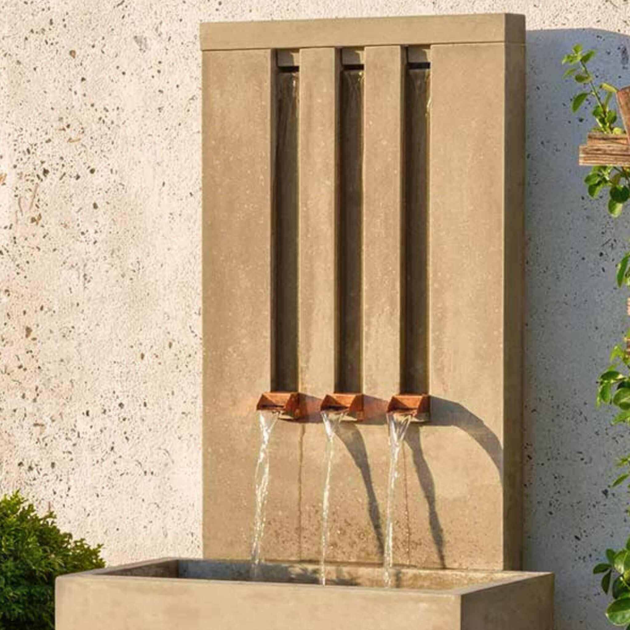 Mondrian Tall Concrete Wall Fountain - Campania #FT380