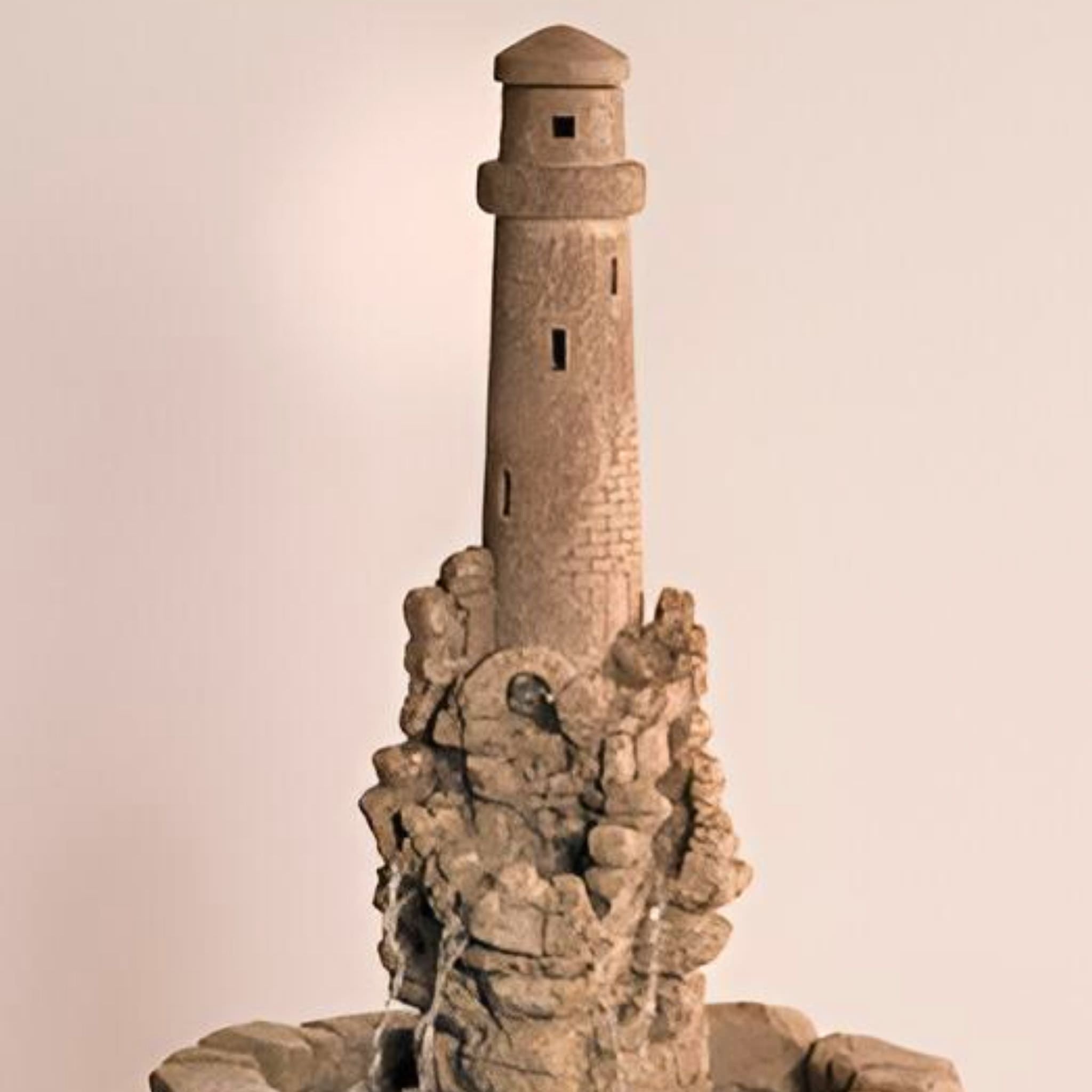 Lighthouse on Cliff Concrete Fountain - Fiore #277