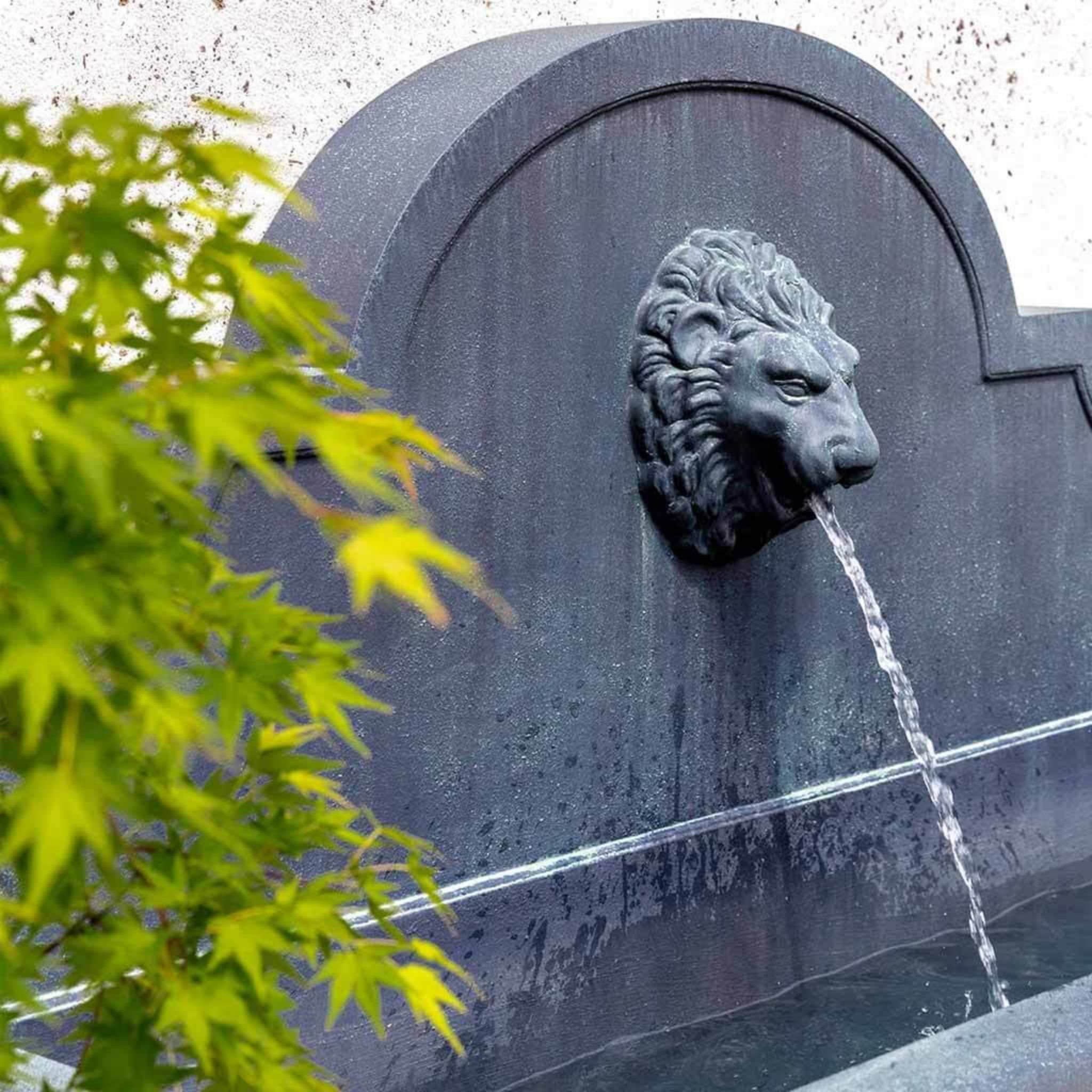 Portofino Lion Head GFRC Wall Fountain - Campania #1105