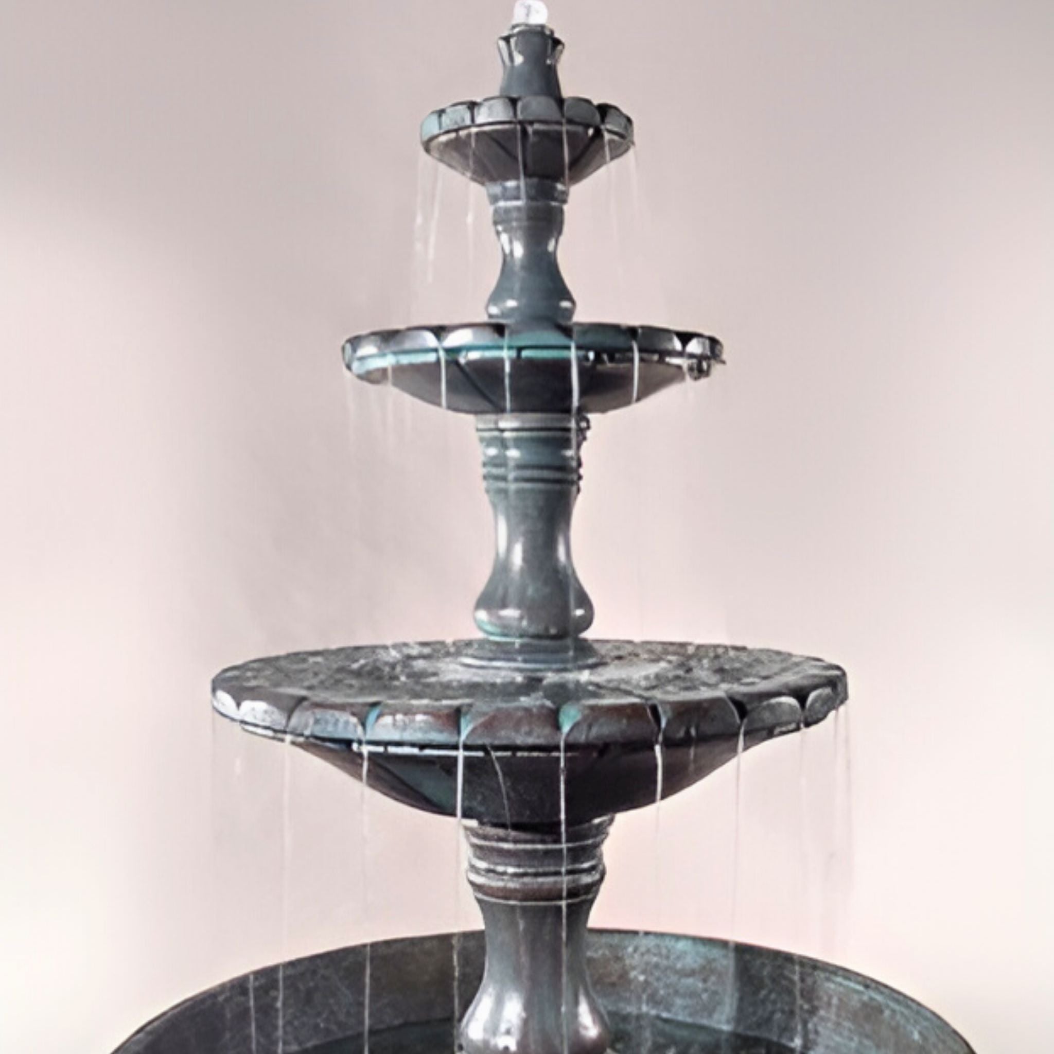 Monaco 3-Tier Concrete Fountain w/55" Basin - Fiore #LG169FB