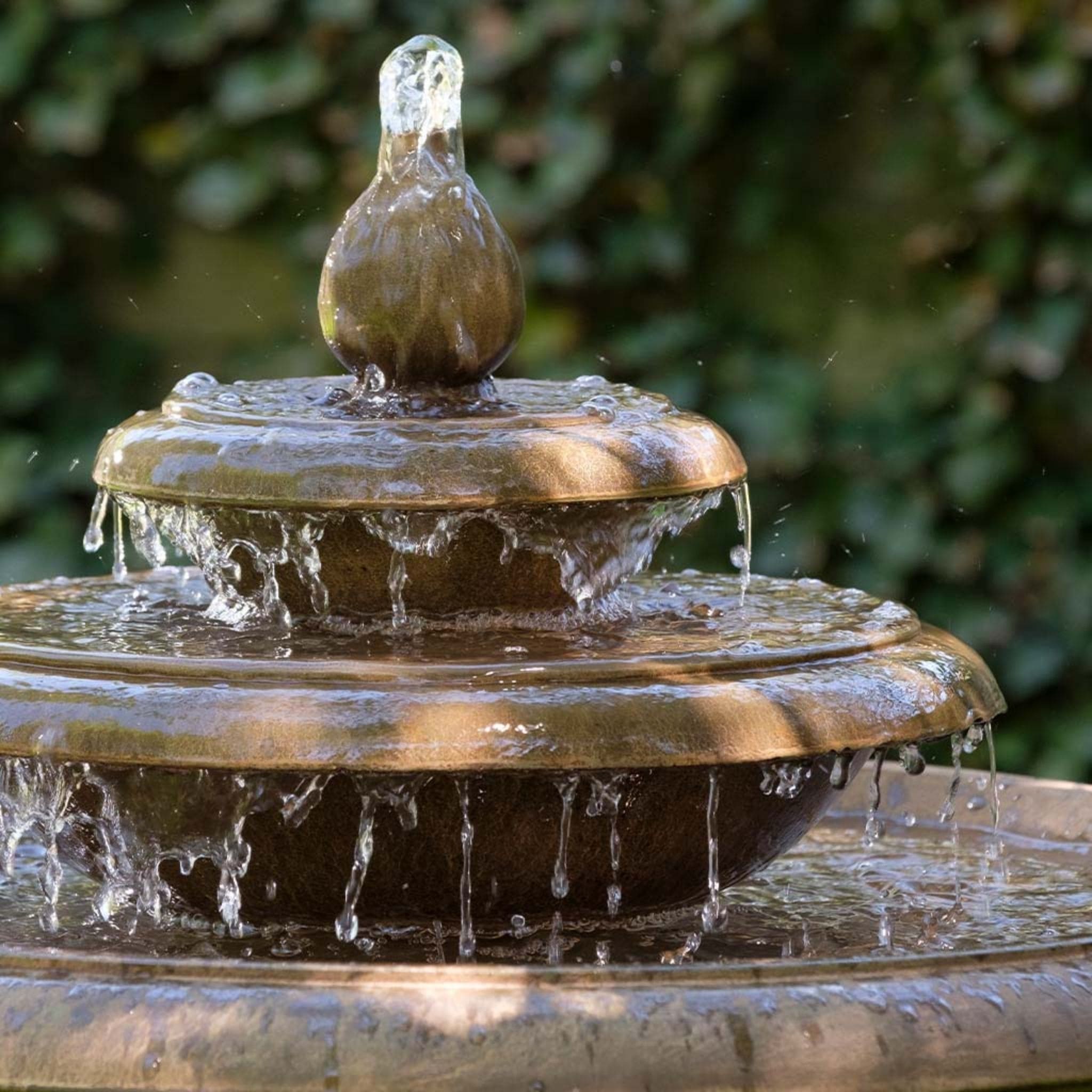 Cladridge 3-Tier Concrete Pedestal Fountain - Campania #FT415