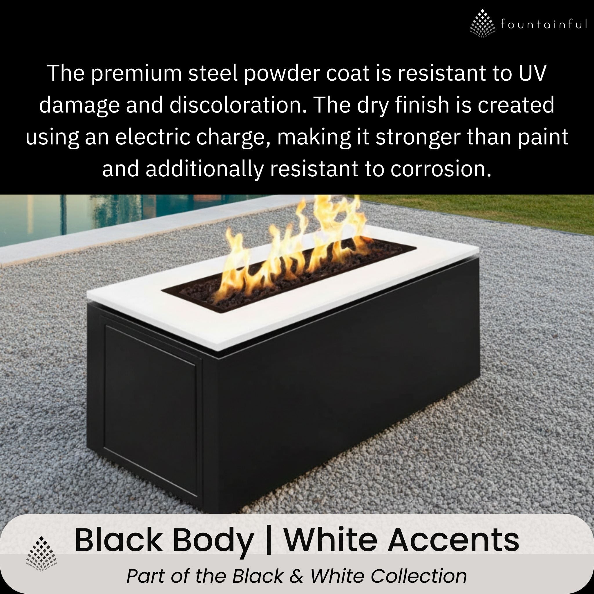 Merona Steel Gas Fire Pit - Outdoor Plus