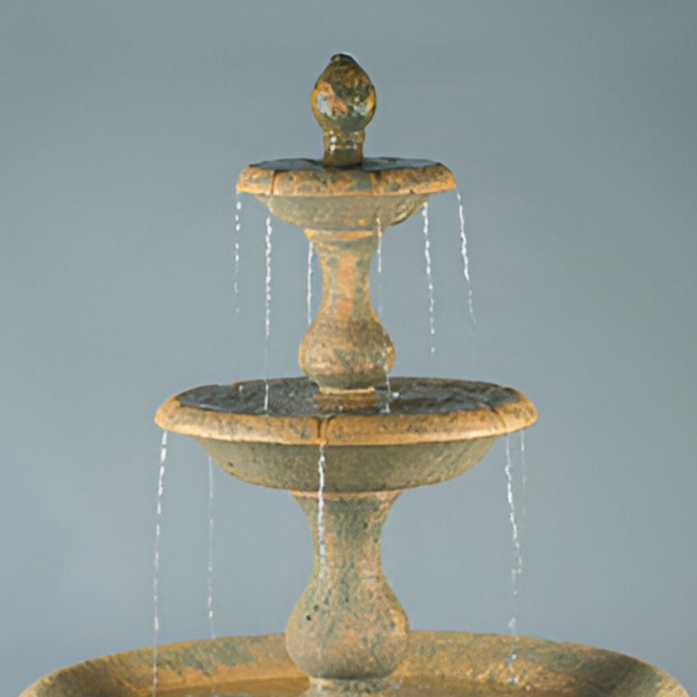 Old Toscano 3-Tier Concrete Fountain - Fiore #LG118