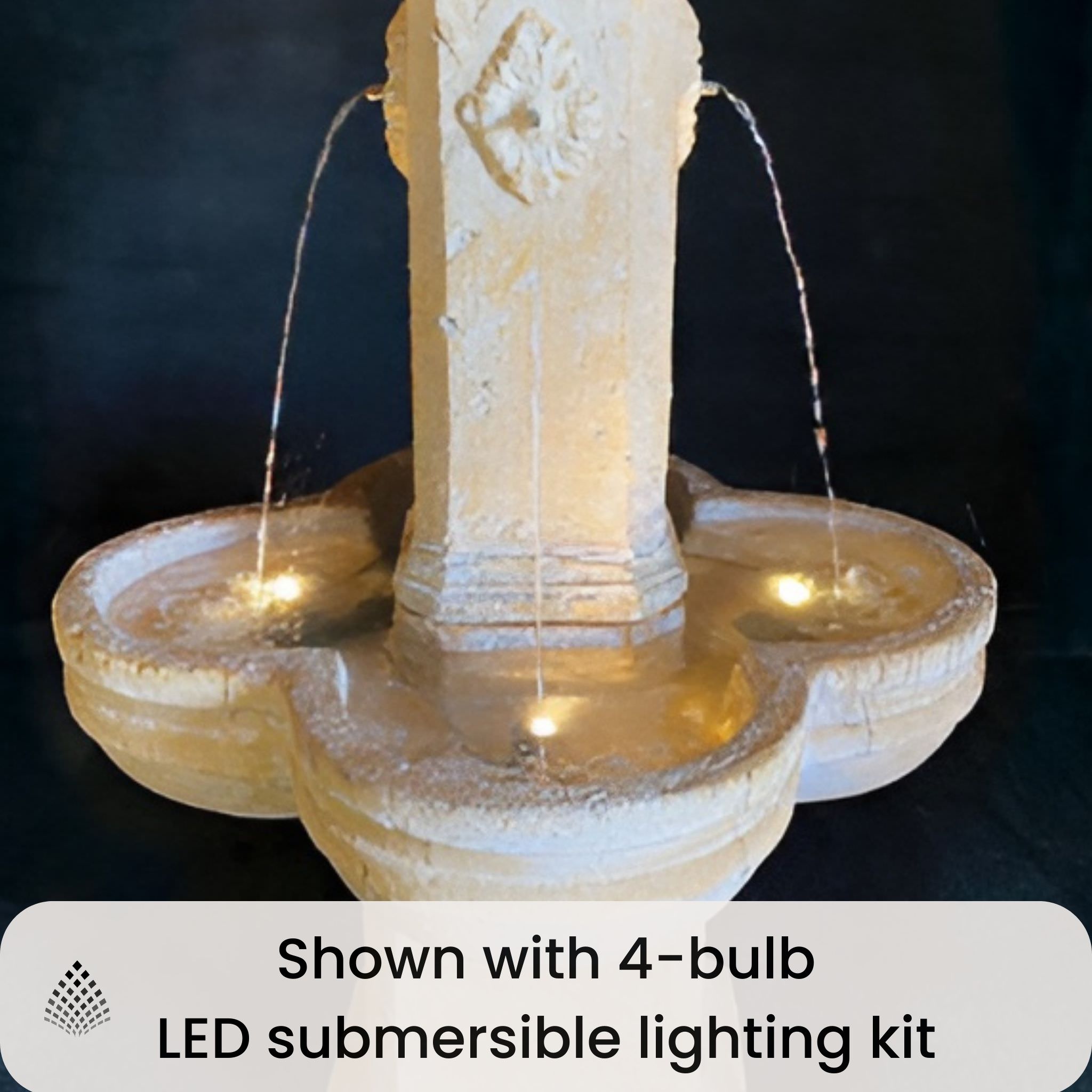 Diamante Courtyard Concrete Fountain - Fiore #271F