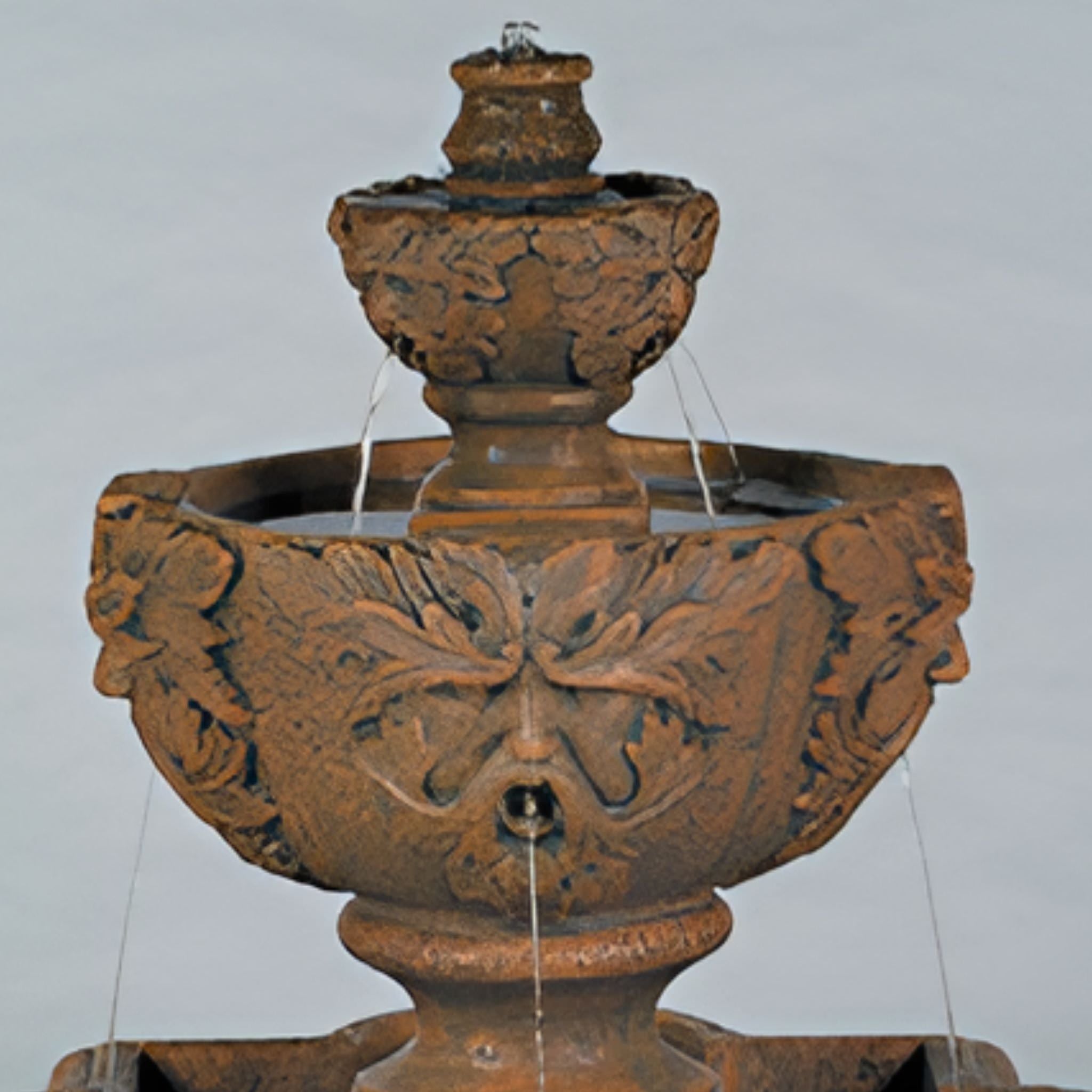 Greenleaf Majesty Concrete Fountain - Fiore #2073