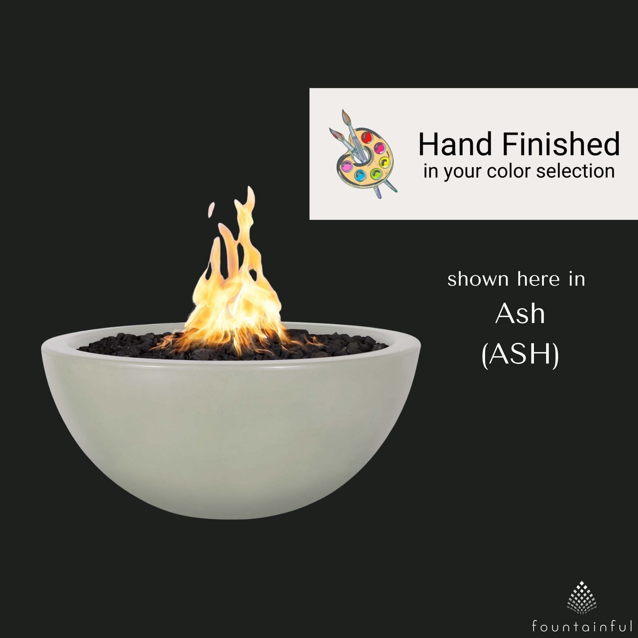 Luna Concrete Fire Bowl - The Outdoor Plus