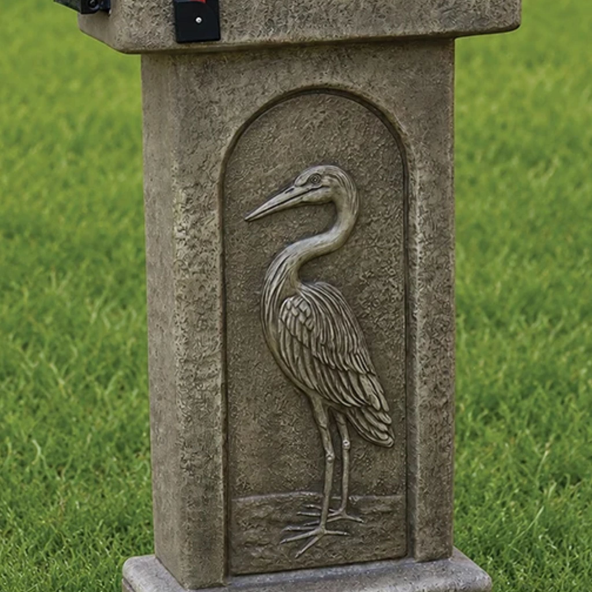 Heron Concrete Mailbox - Massarellis #4692