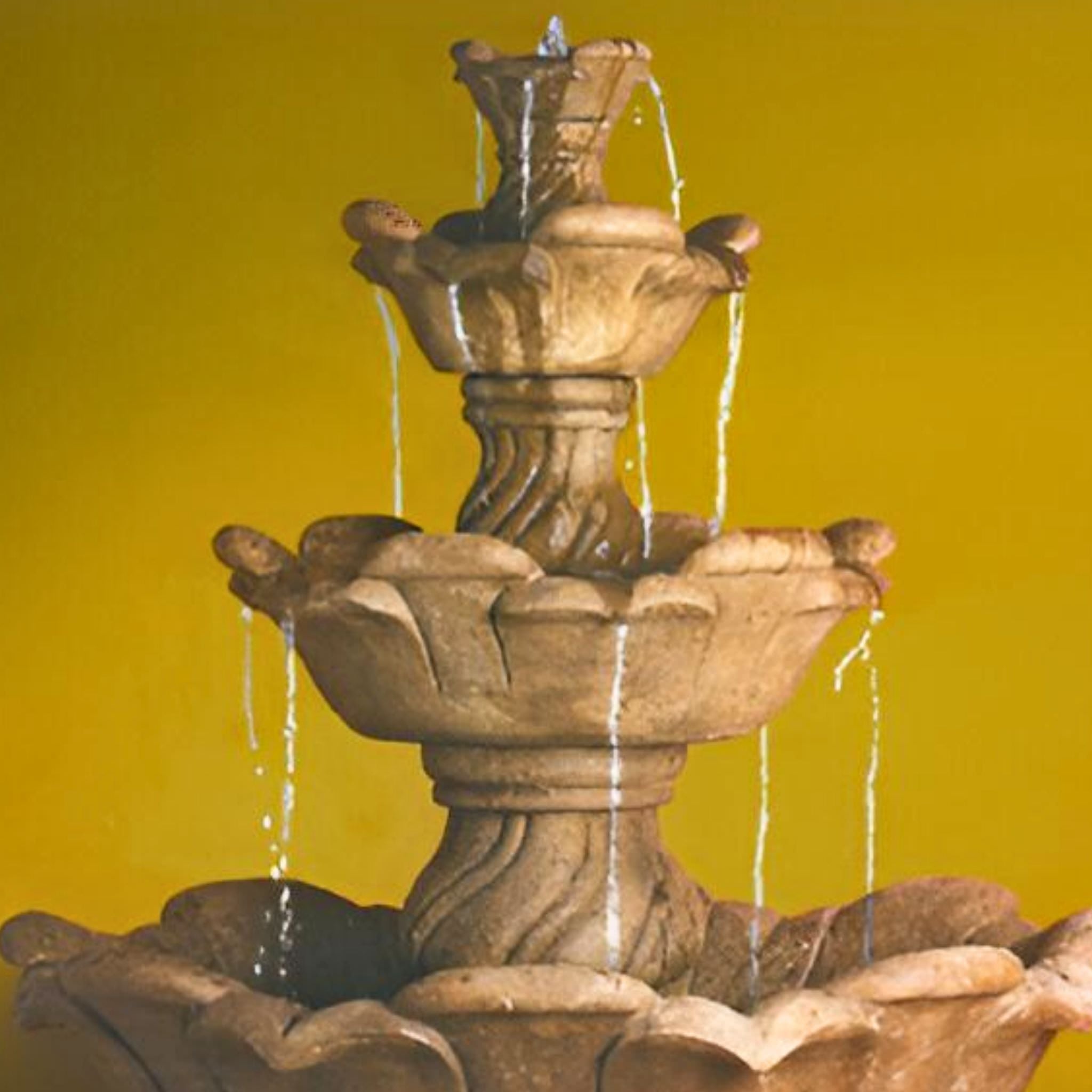 Cabo 4-Tier Concrete Fountain - Fiore #AV119F