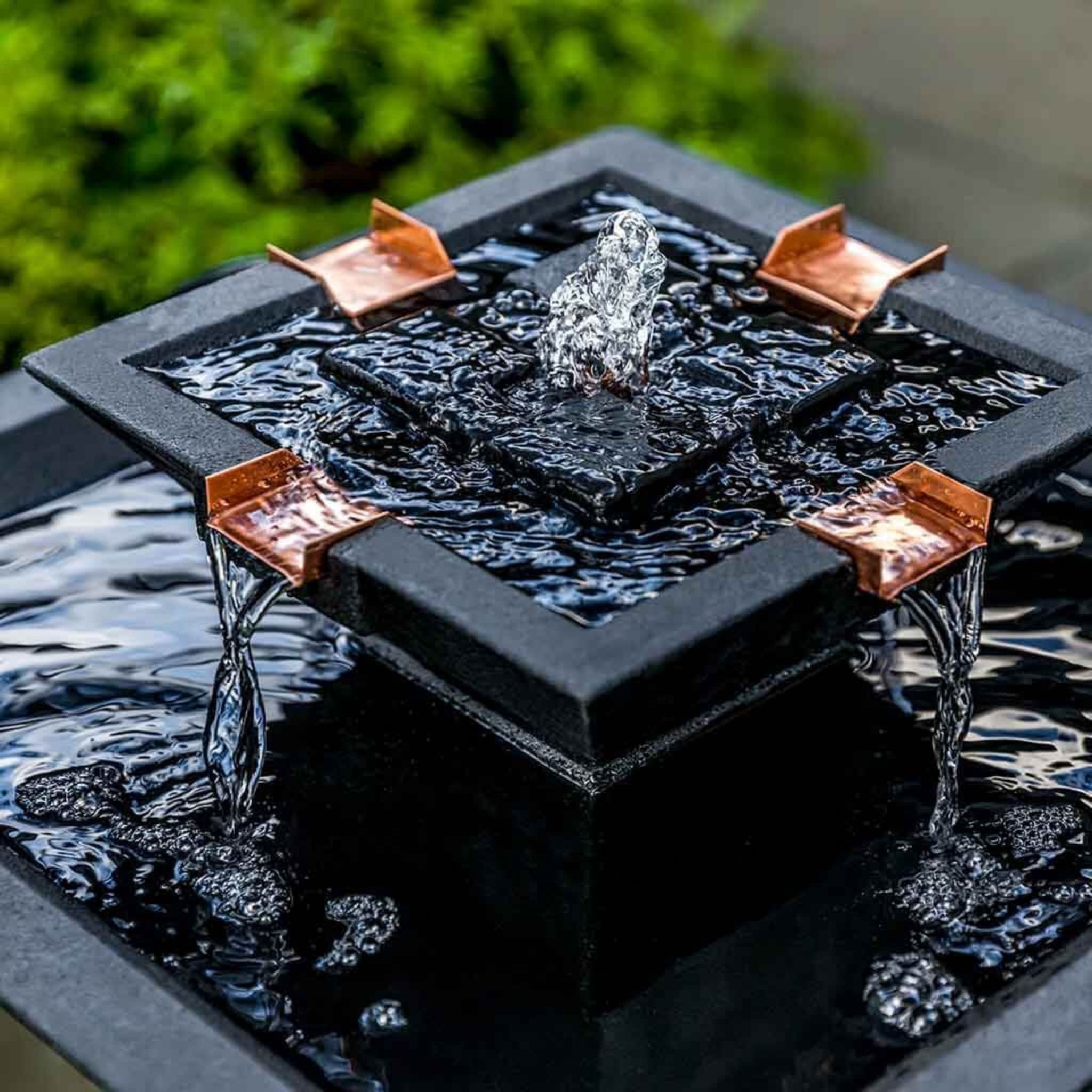 Square One Concrete Fountain - Campania #FT349