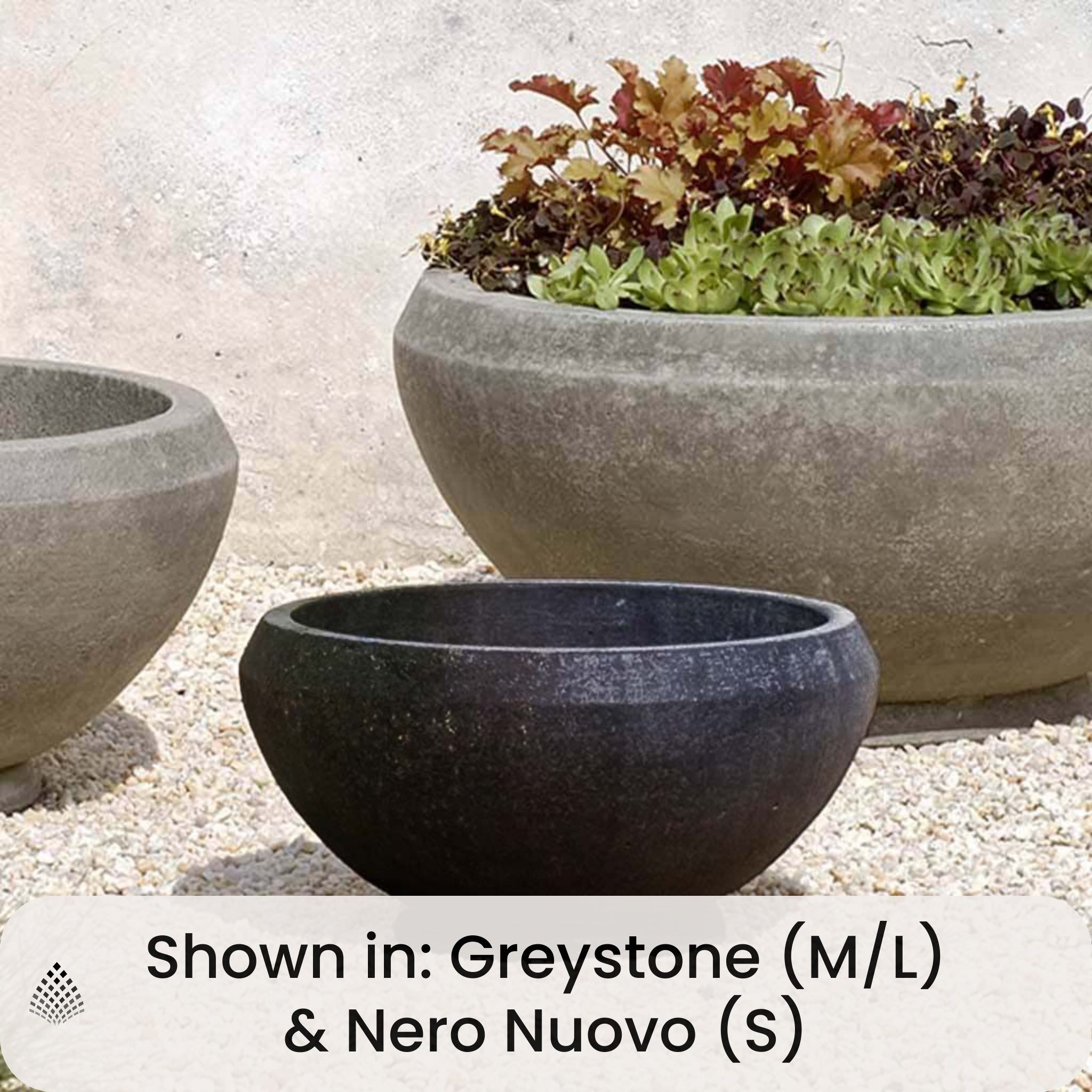 Giulia Concrete Bowl Planters - Thumbnail 3