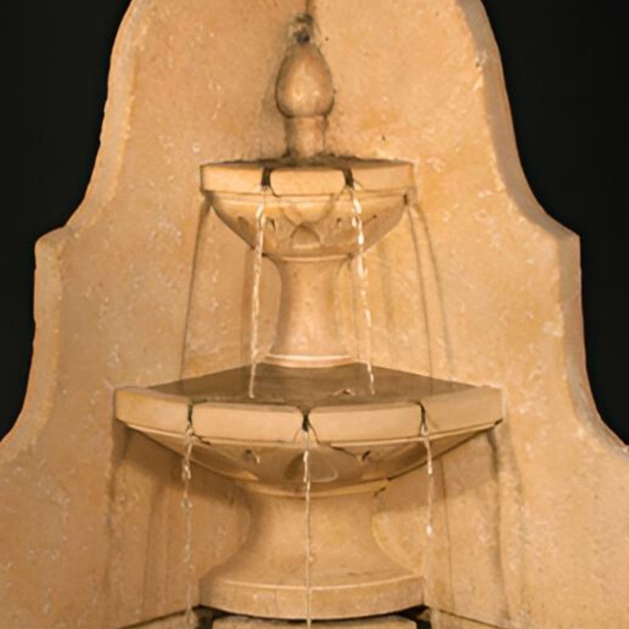 D'Angolo 2-Tier Corner Wall Fountain - Fiore #LG149