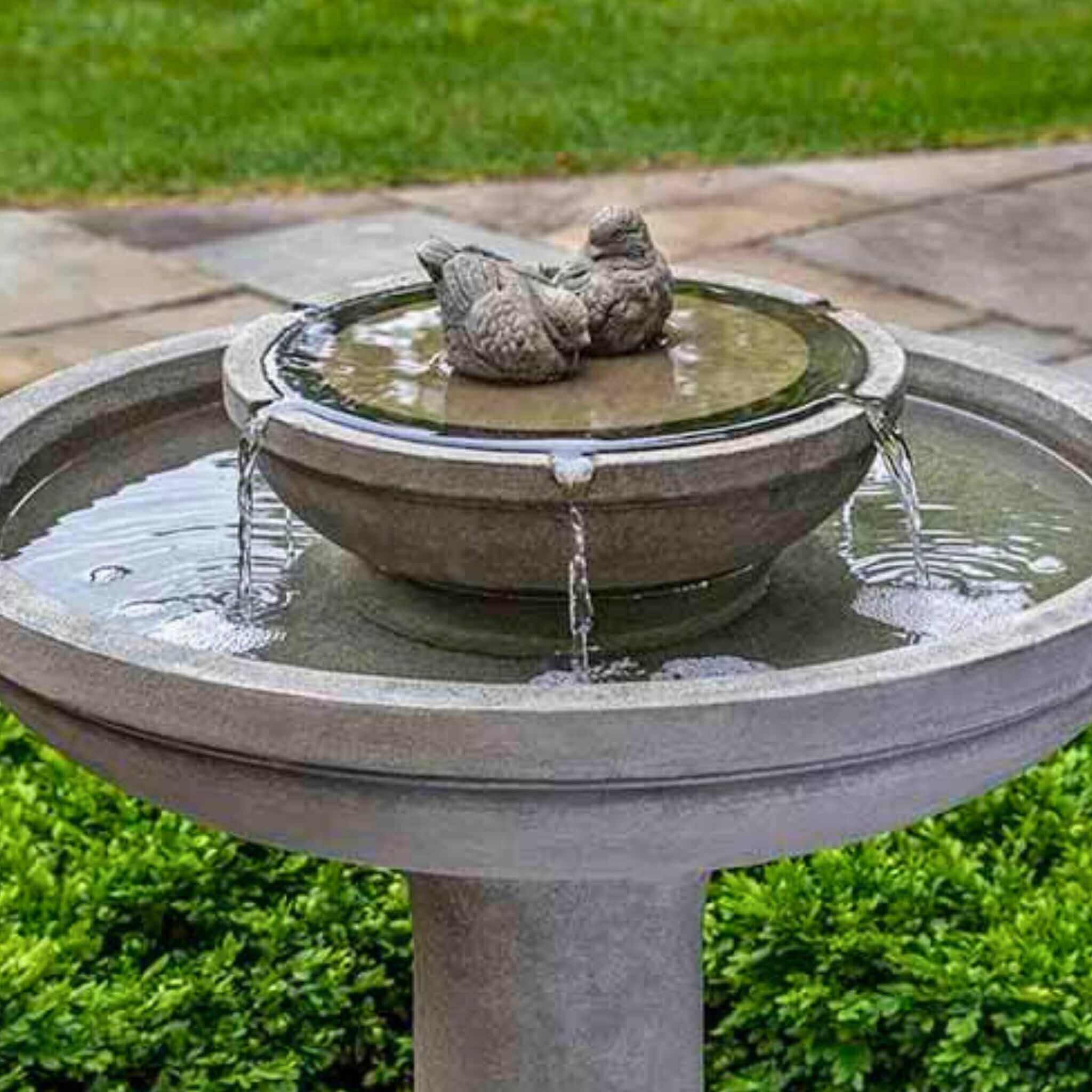 DNYC ダニアオブニューヨーク 10K バタフライブローチ　カラーストーン Dolce Nido Concrete Bird Bath Fountain - Campania