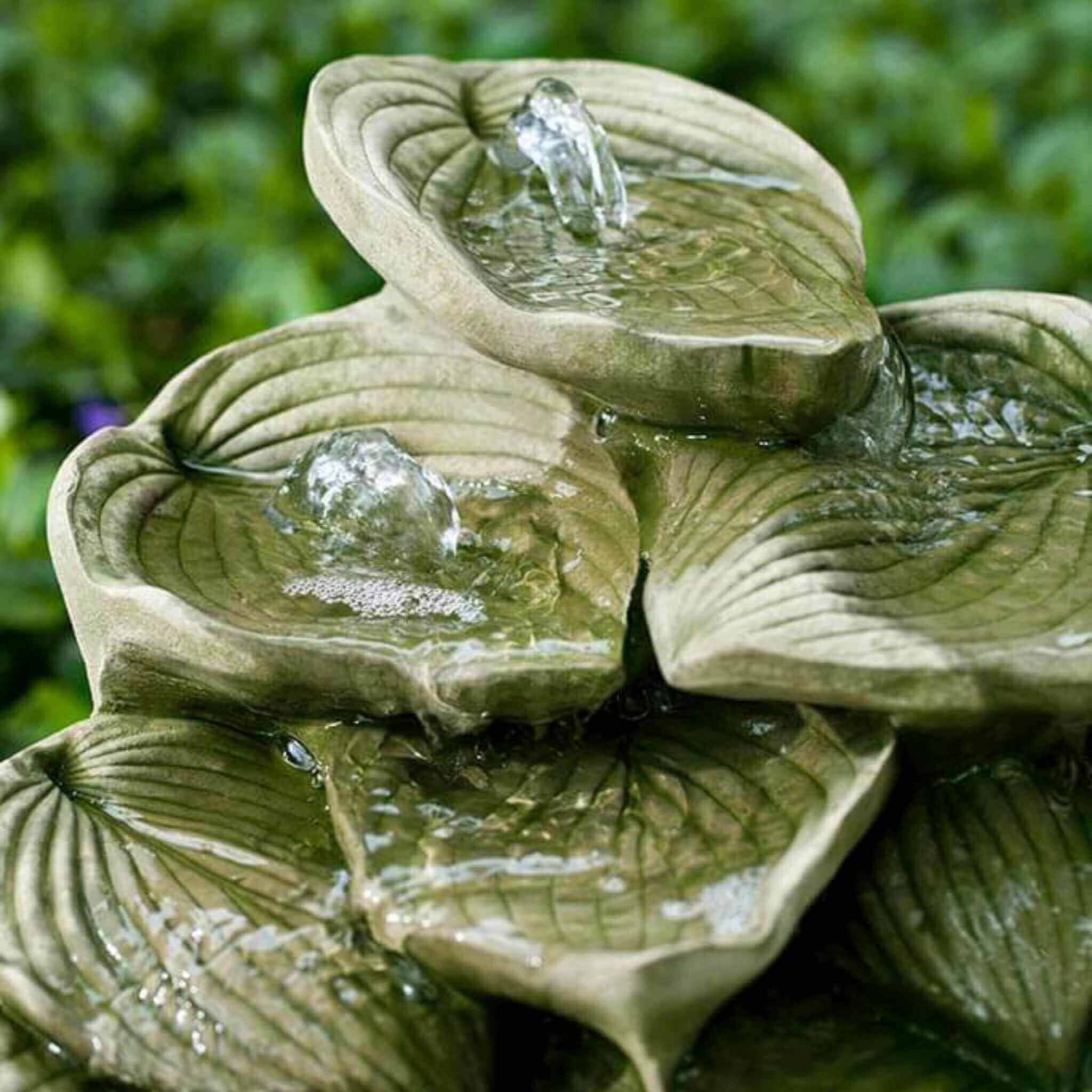 Cascading Hosta Concrete Fountain - Campania #FT229