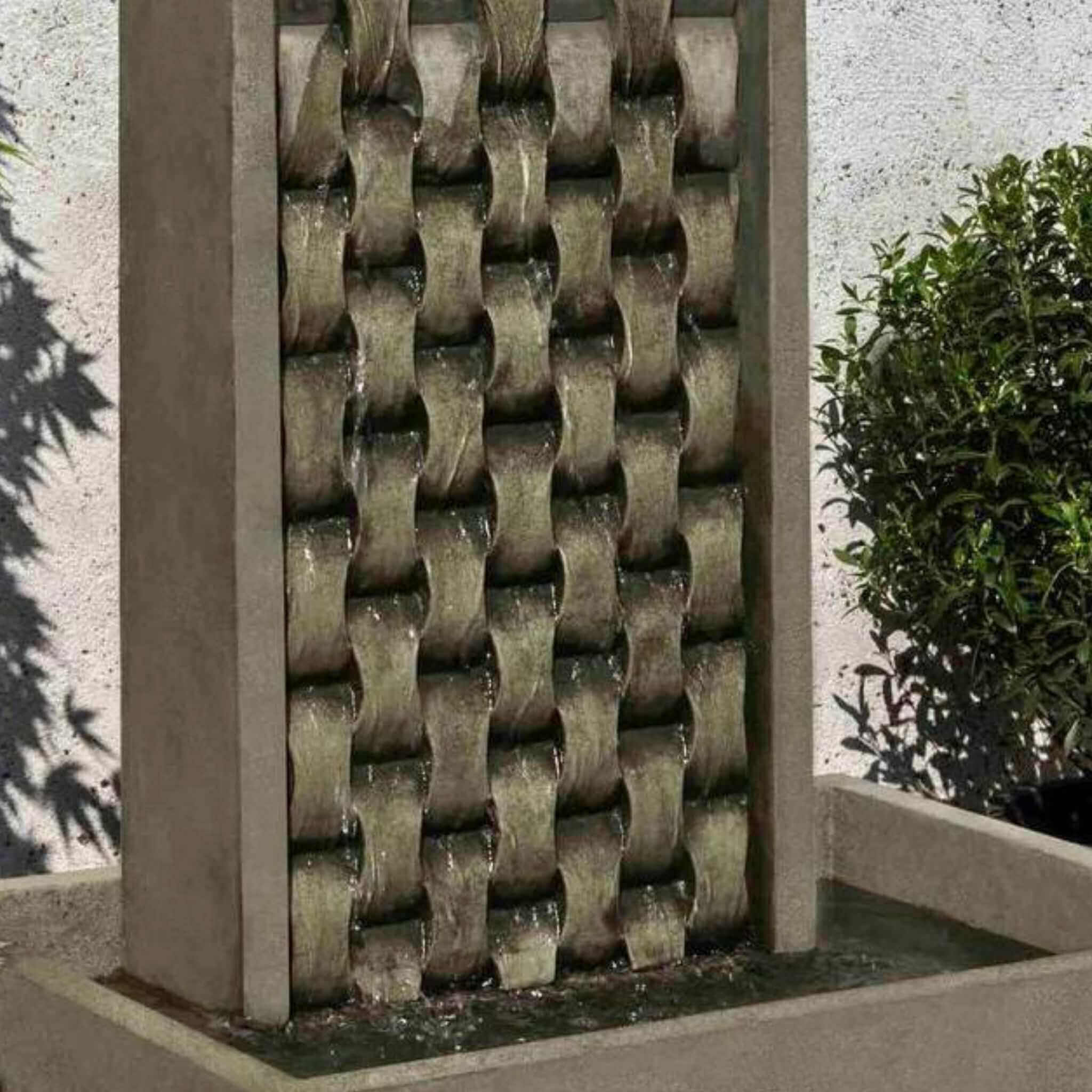 M Weave Concrete Wall Fountain - Campania #FT319