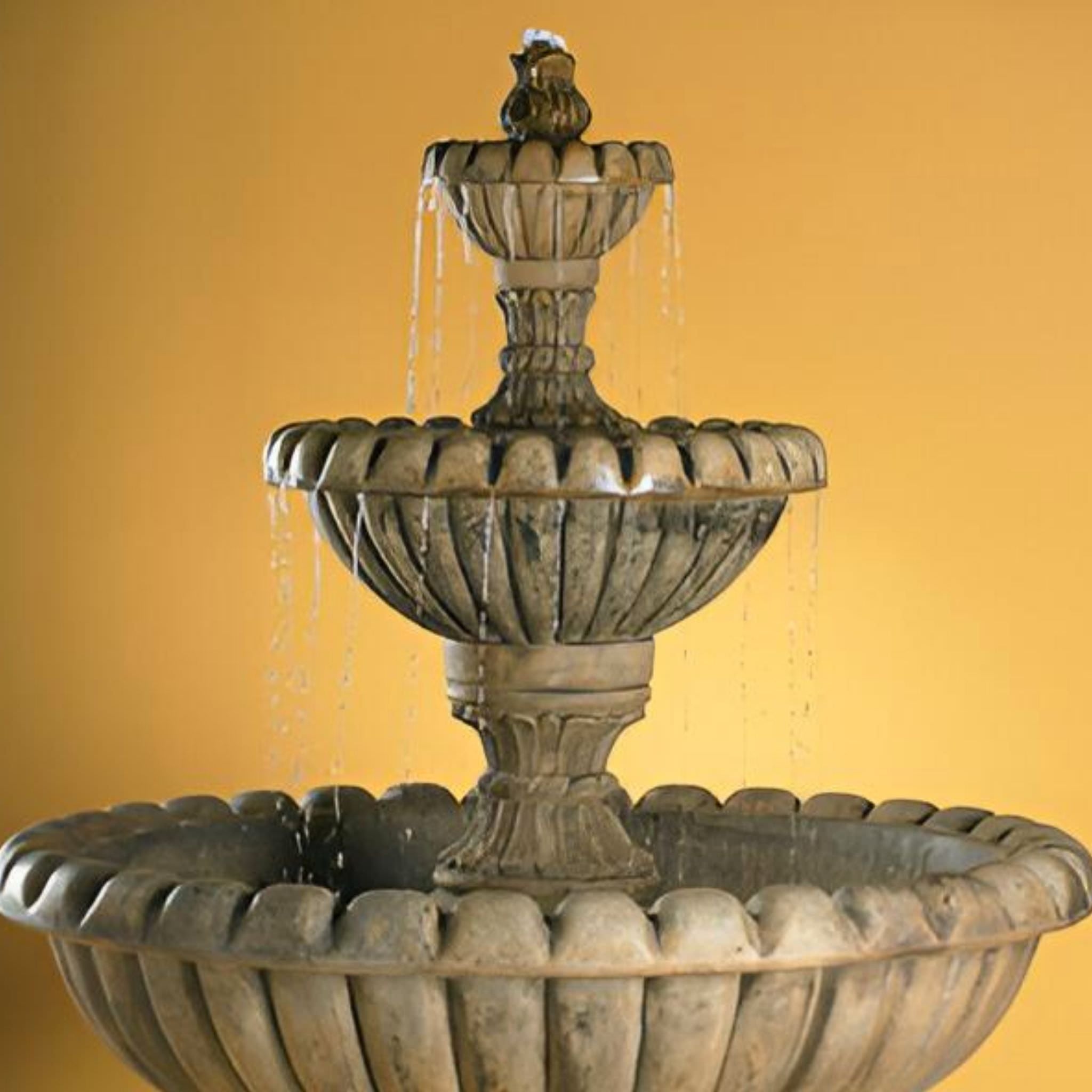 Marsala 3-Tier Concrete Fountain - Fiore #AV113F