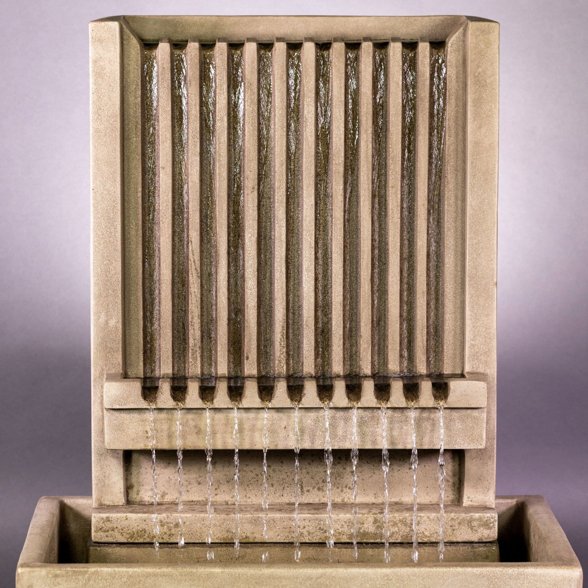 Brentwood Short Channel Wall Fountain - Giannini Garden