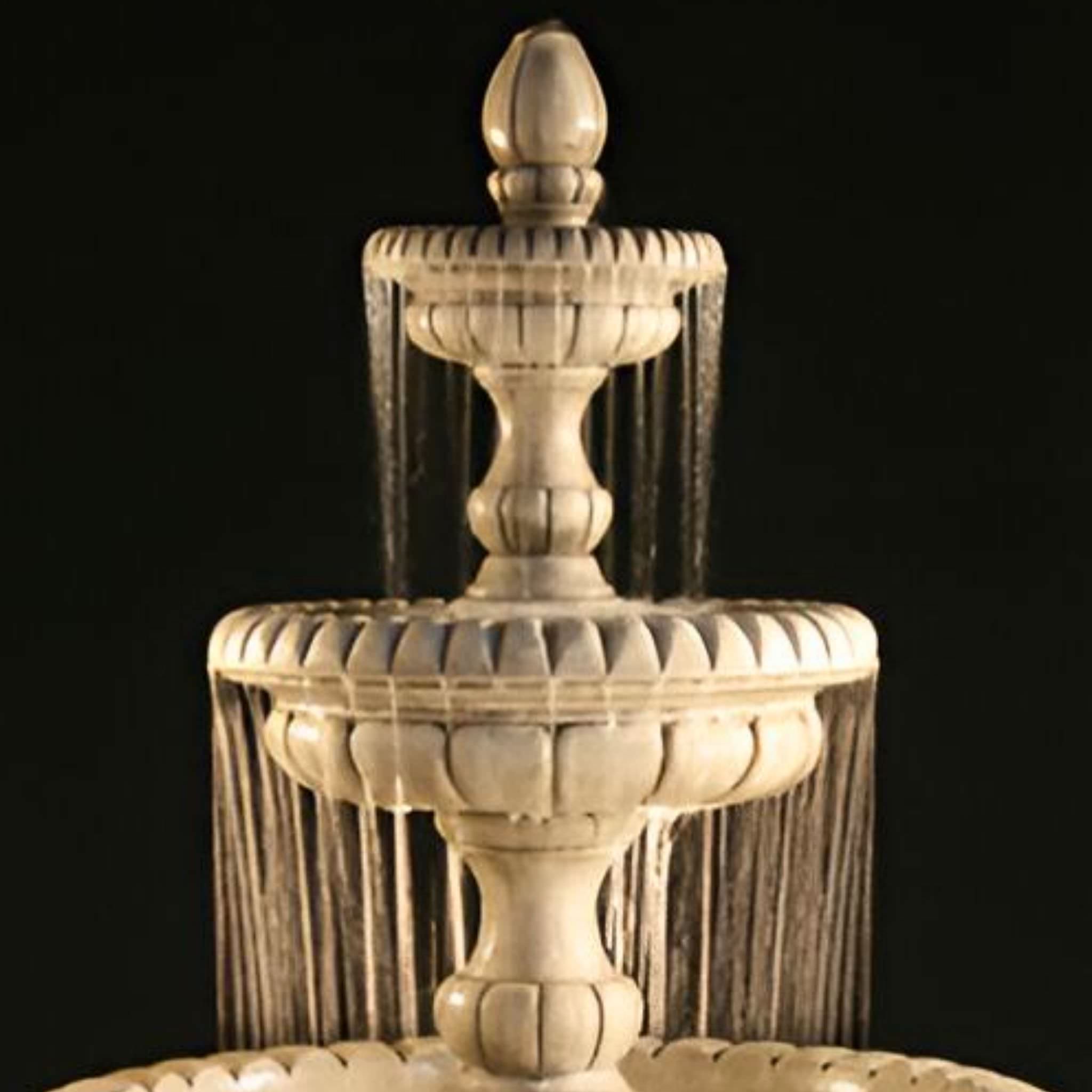 Pioggia 3-Tier Concrete Fountain - Fiore #LG163F