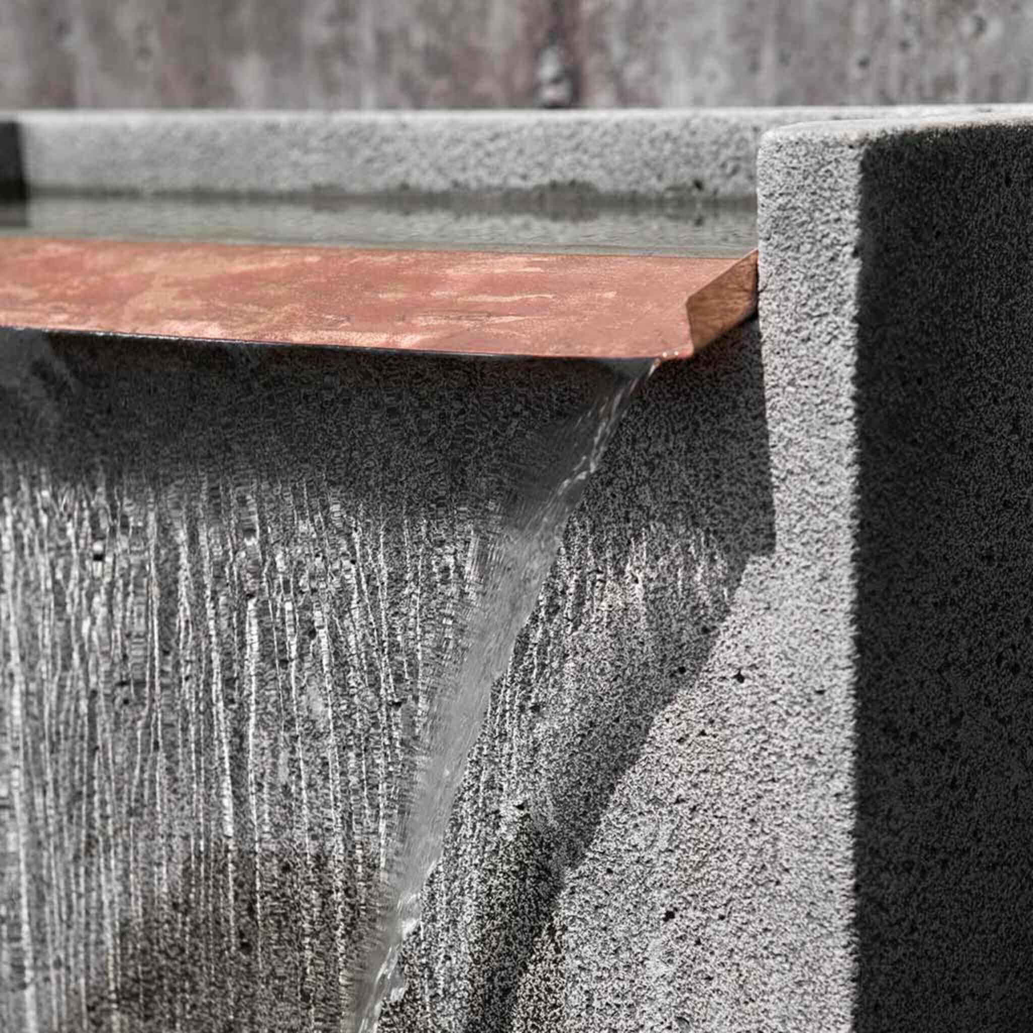 Falling Water 1 Concrete Wall Fountain - Campania #FT286