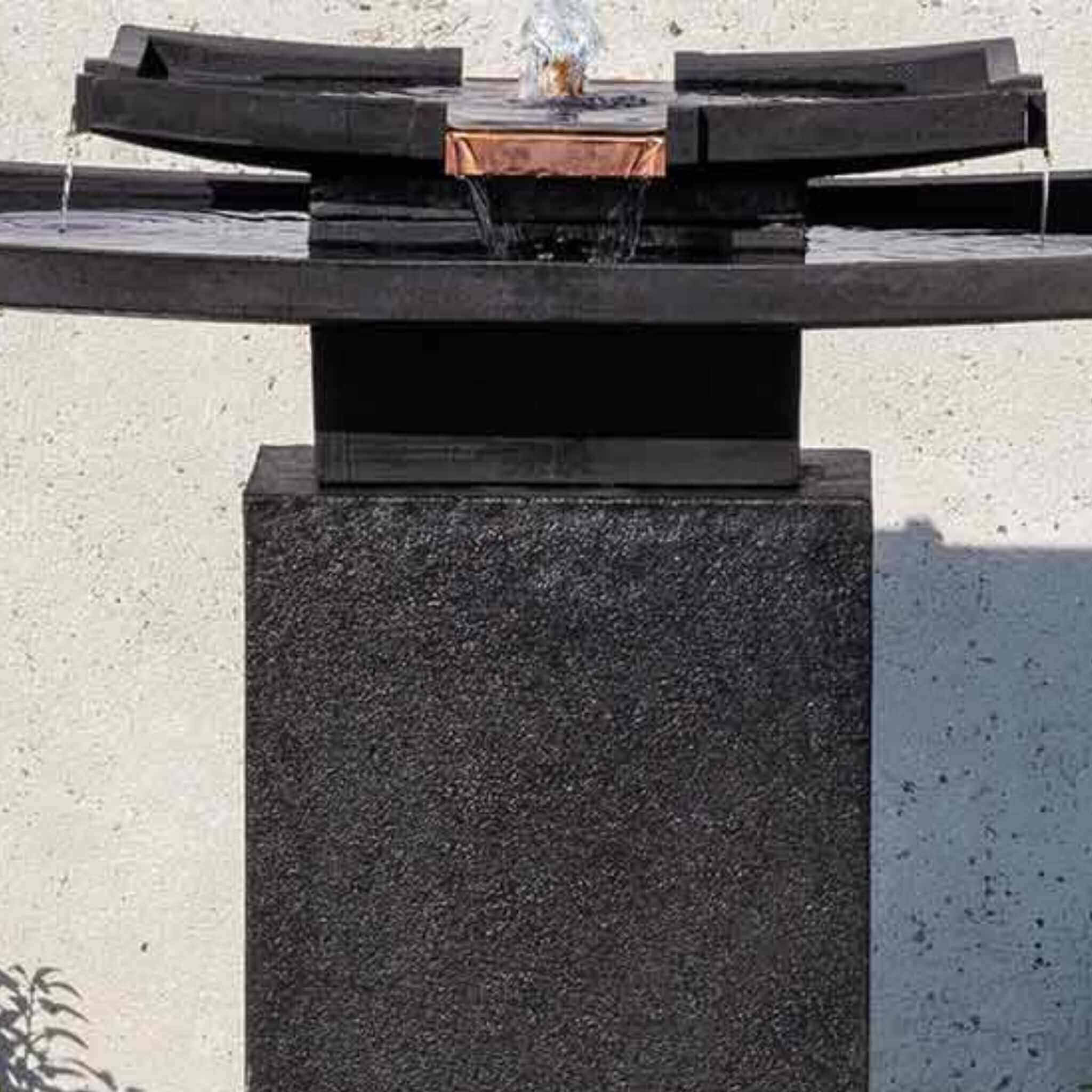 Katsura Concrete Fountain with Pedestal - Campania #FT389